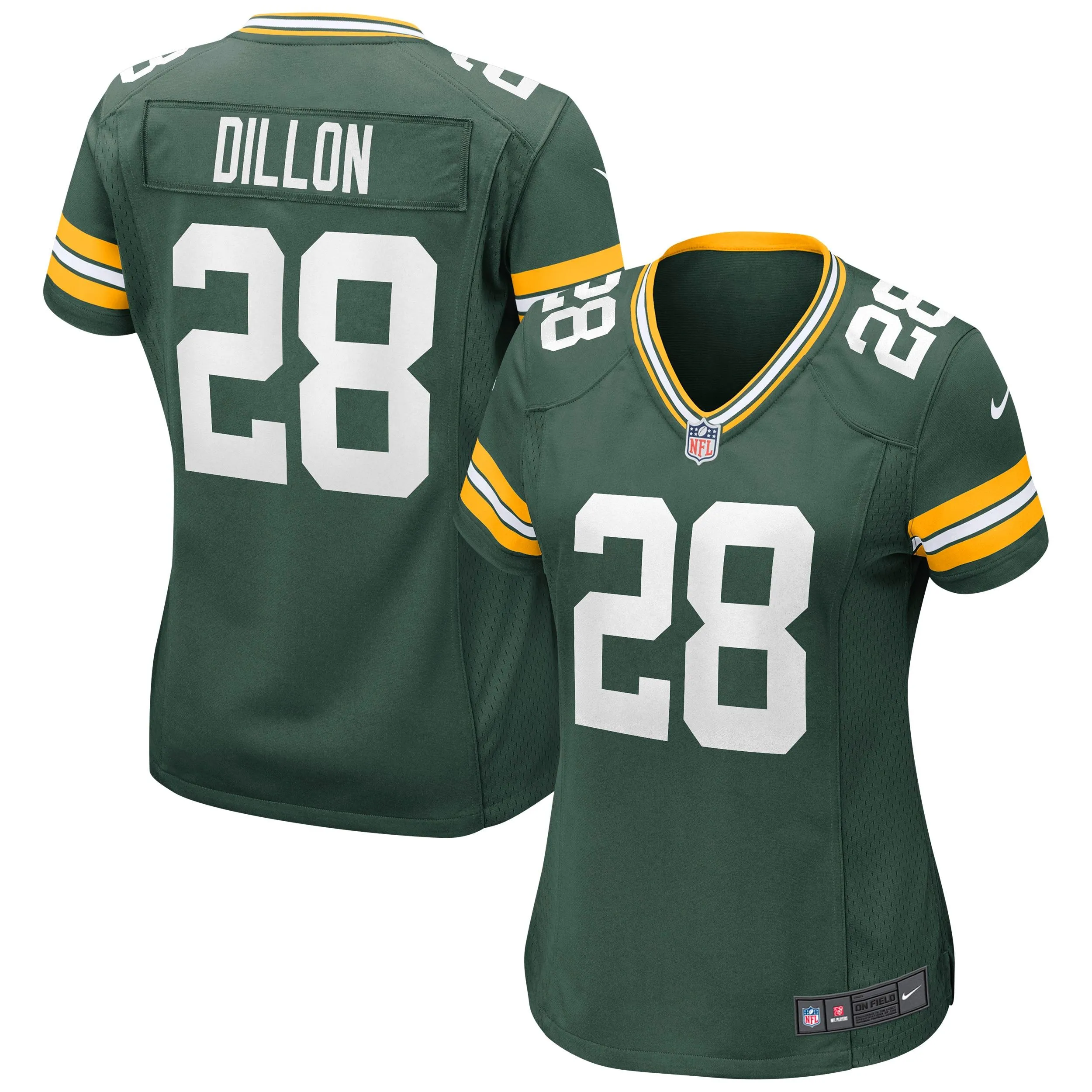 AJ Dillon Green Bay Packers  Women's Game Jersey - Green