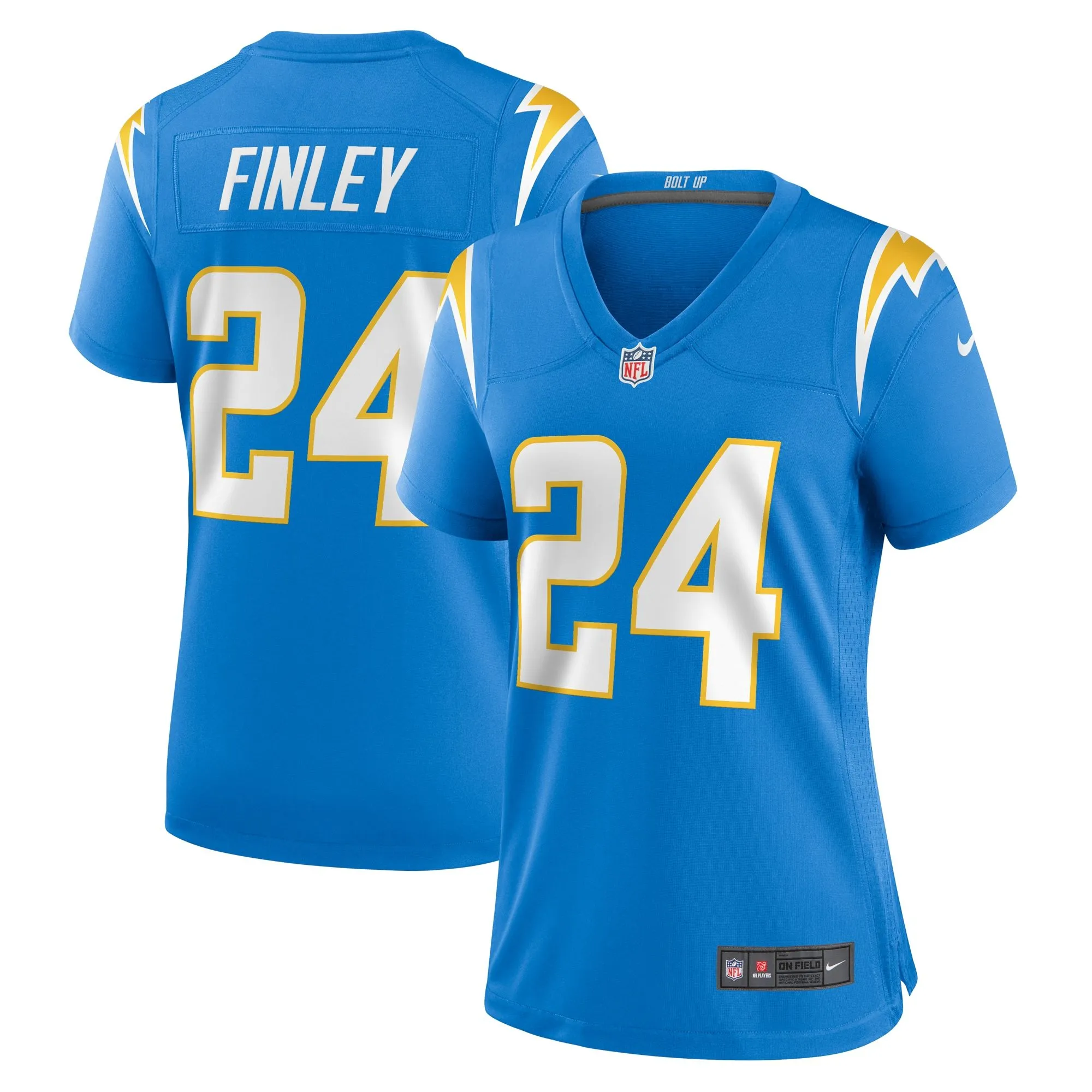 AJ Finley Los Angeles Chargers  Women's Team Game Jersey -  Powder Blue