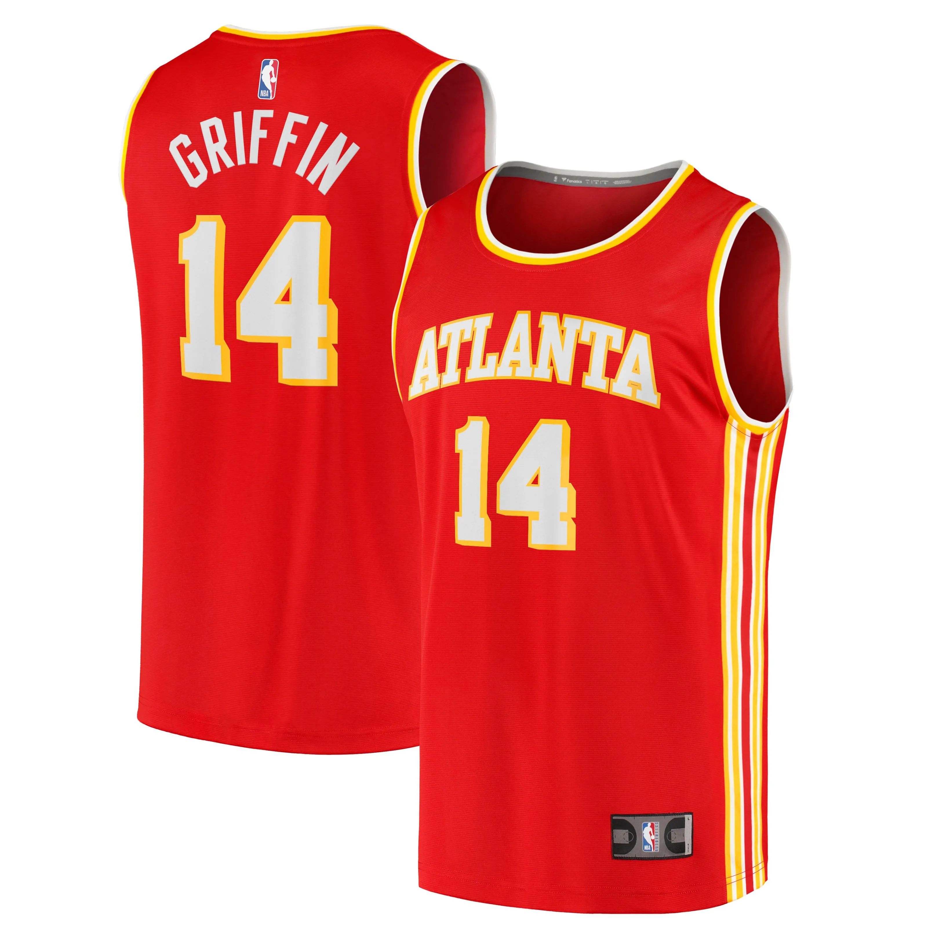 AJ Griffin Atlanta Hawks Fanatics Branded Fast Break Replica Player Jersey - Icon Edition - Red