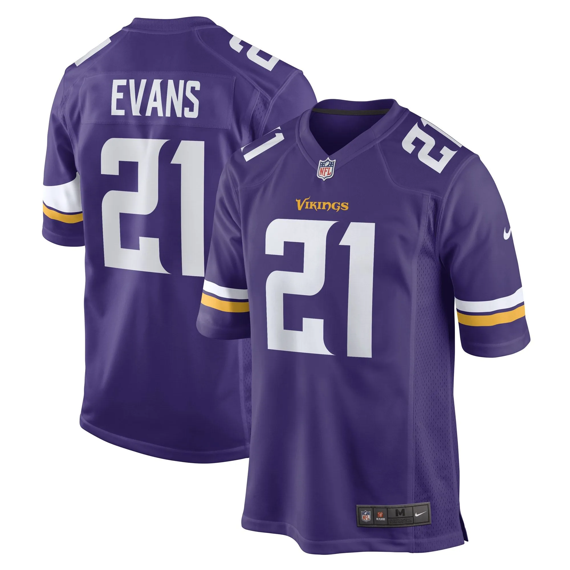 Akayleb Evans Minnesota Vikings  Game Player Jersey - Purple