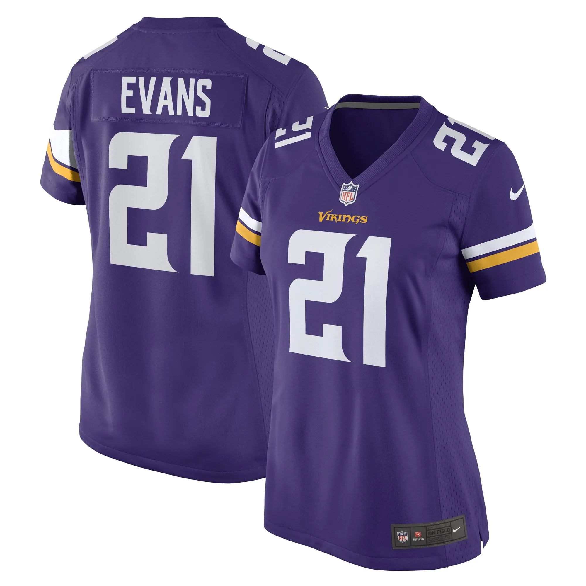 Akayleb Evans Minnesota Vikings  Women's Game Player Jersey - Purple