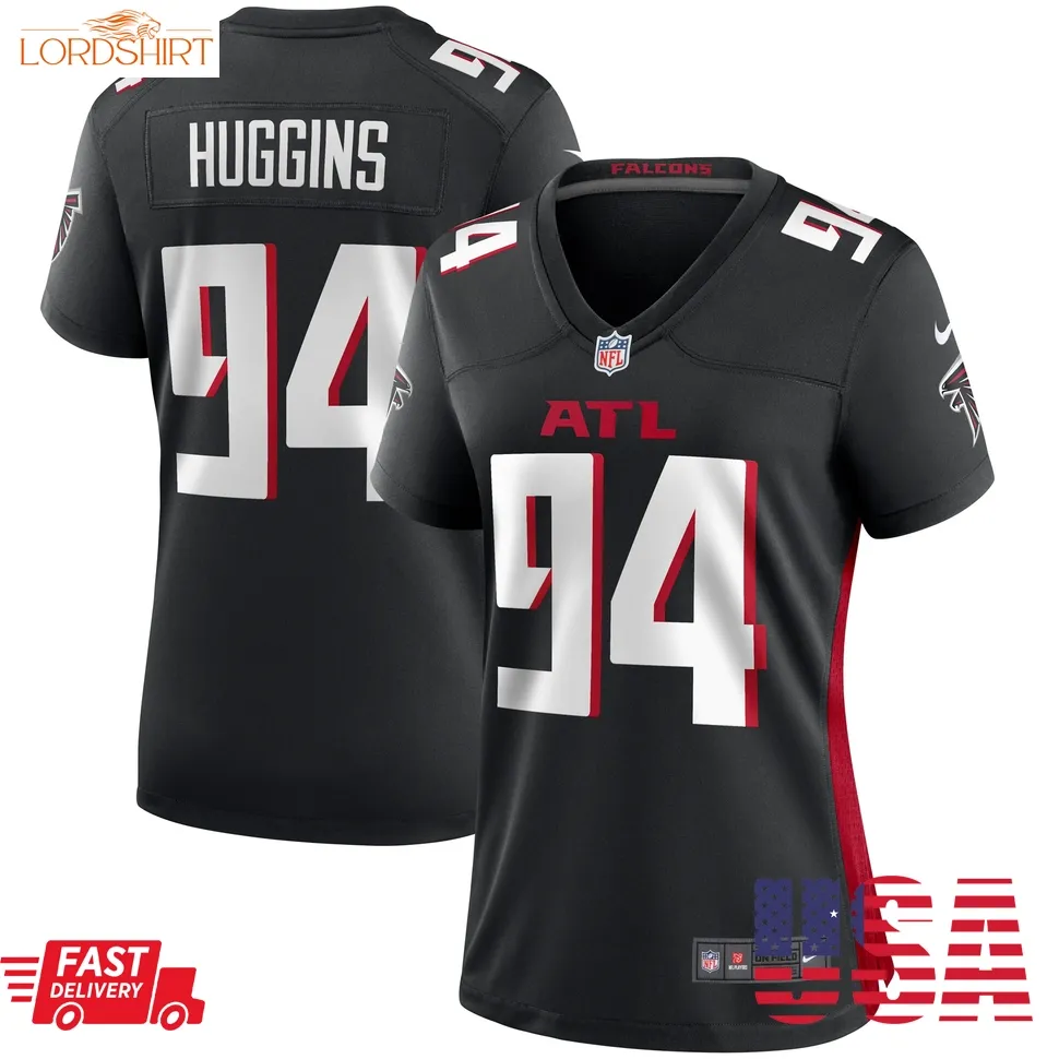 Albert Huggins Atlanta Falcons  Women's Team Game Jersey    Black