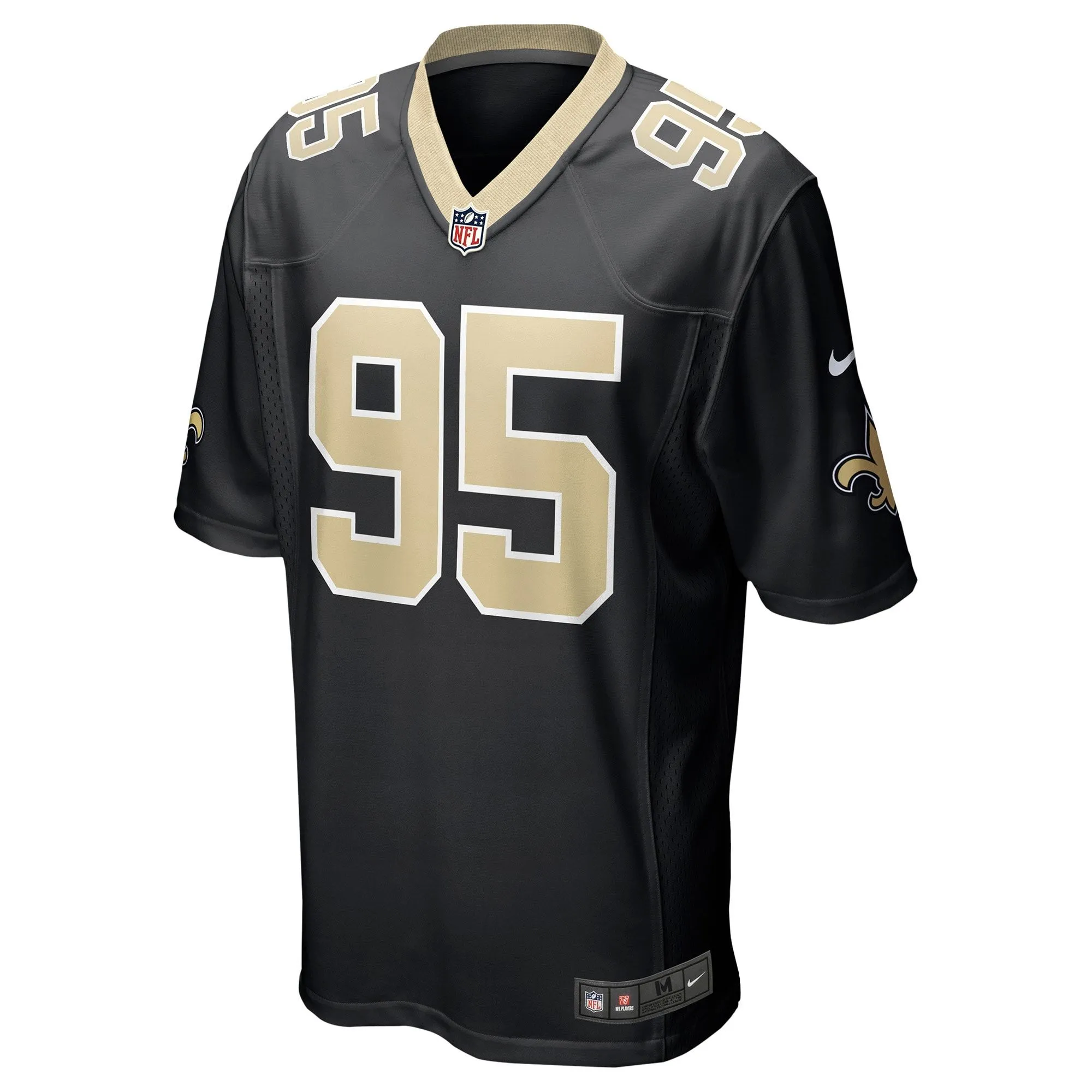 Albert Huggins New Orleans Saints  Player Game Jersey - Black