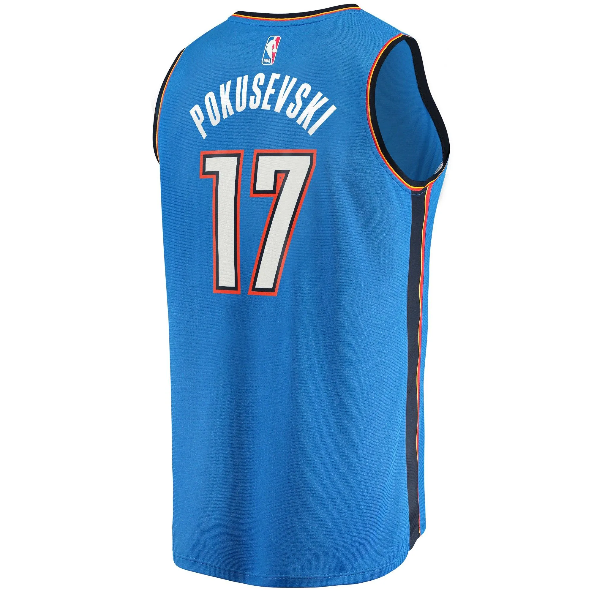 Aleksej Pokusevski Oklahoma City Thunder Fanatics Branded 2021/22 Fast Break Replica Jersey - Icon Edition - Blue