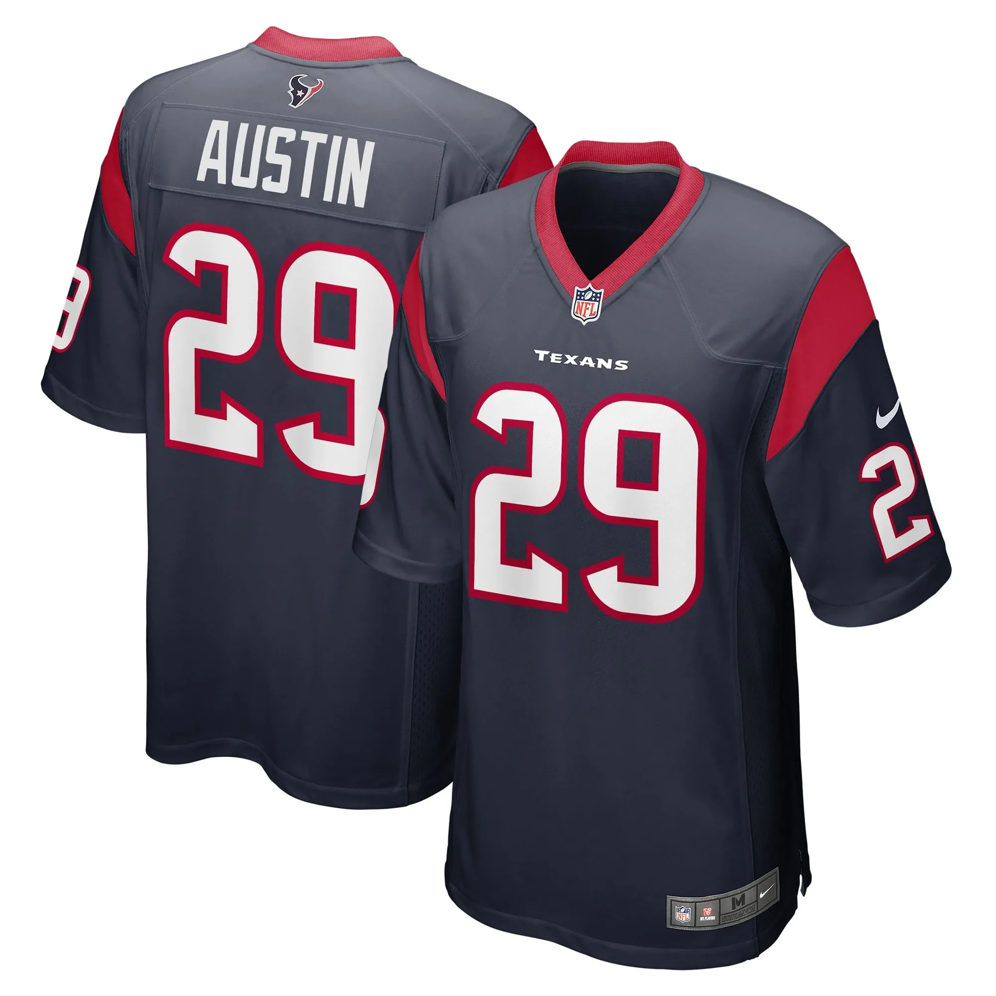 Alex Austin Houston Texans  Team Game Jersey -  Navy