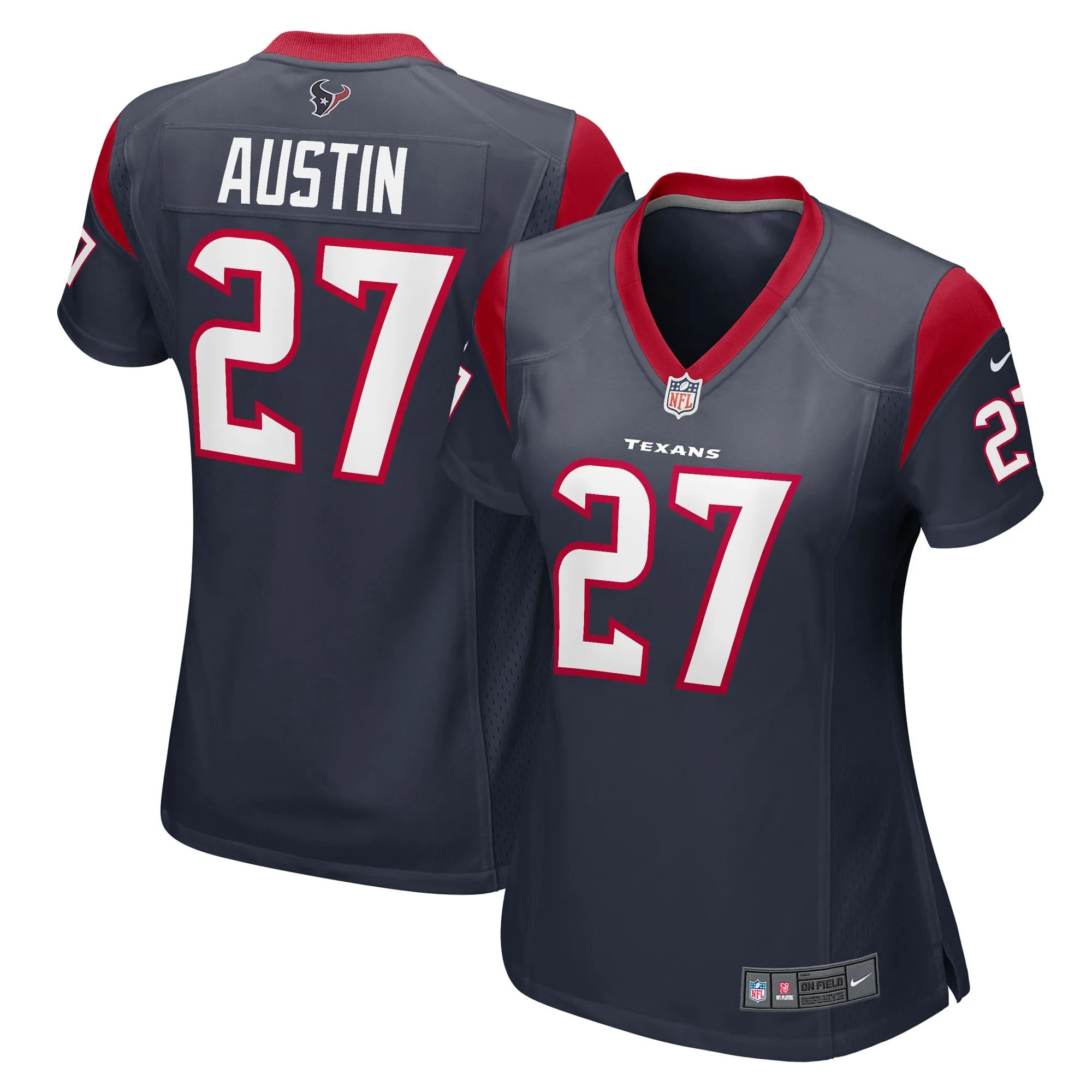 Alex Austin Houston Texans  Women's Team Game Jersey -  Navy