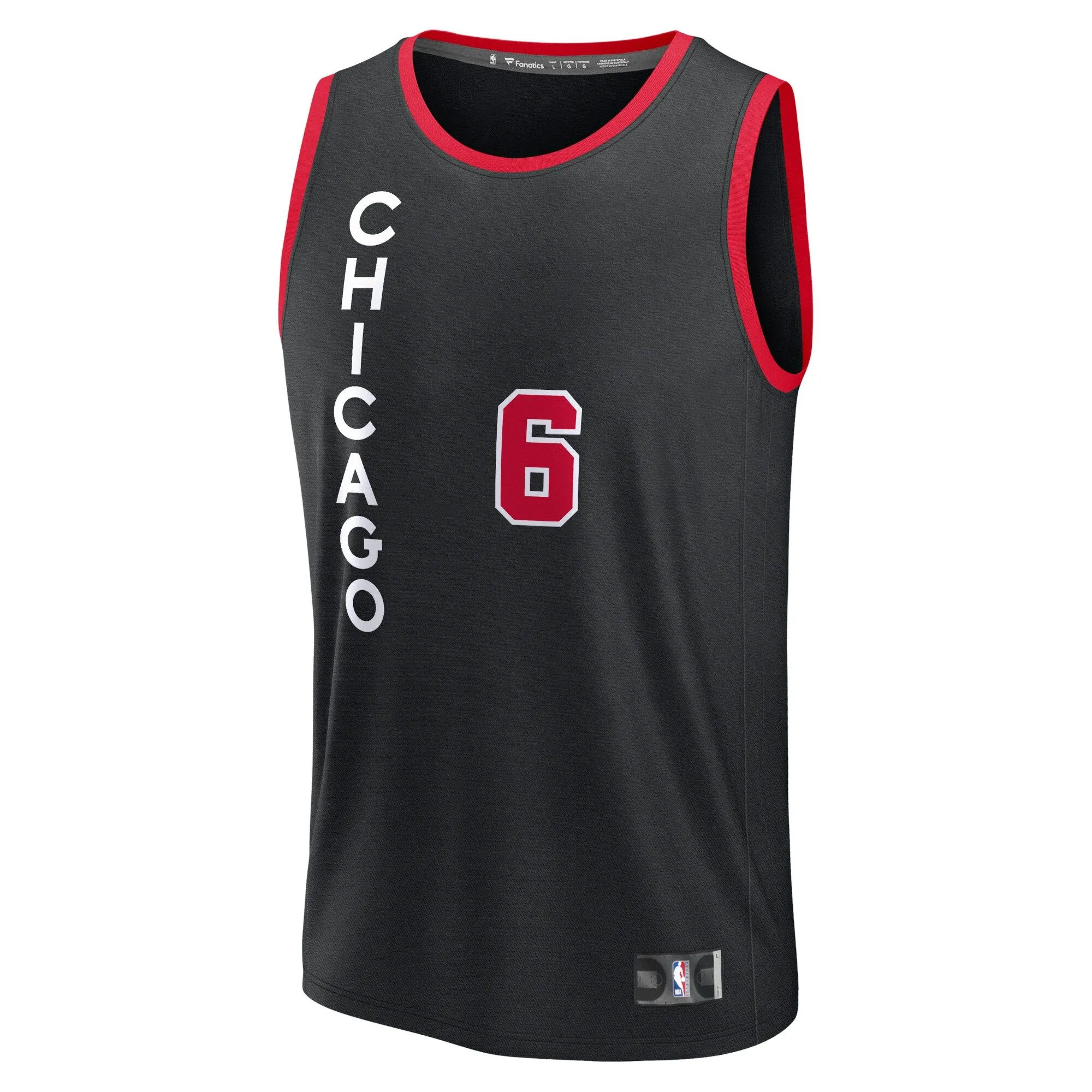 Alex Caruso Chicago Bulls Fanatics Branded Fast Break Jersey - Black - City Edition