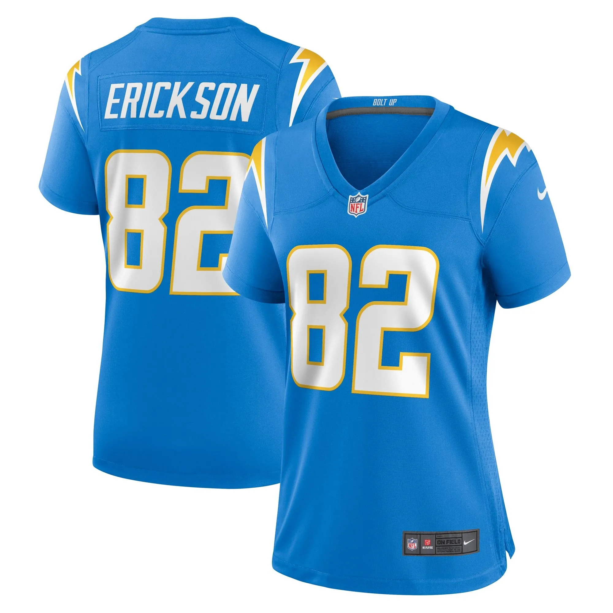 Alex Erickson Los Angeles Chargers  Women's Team Game Jersey -  Powder Blue