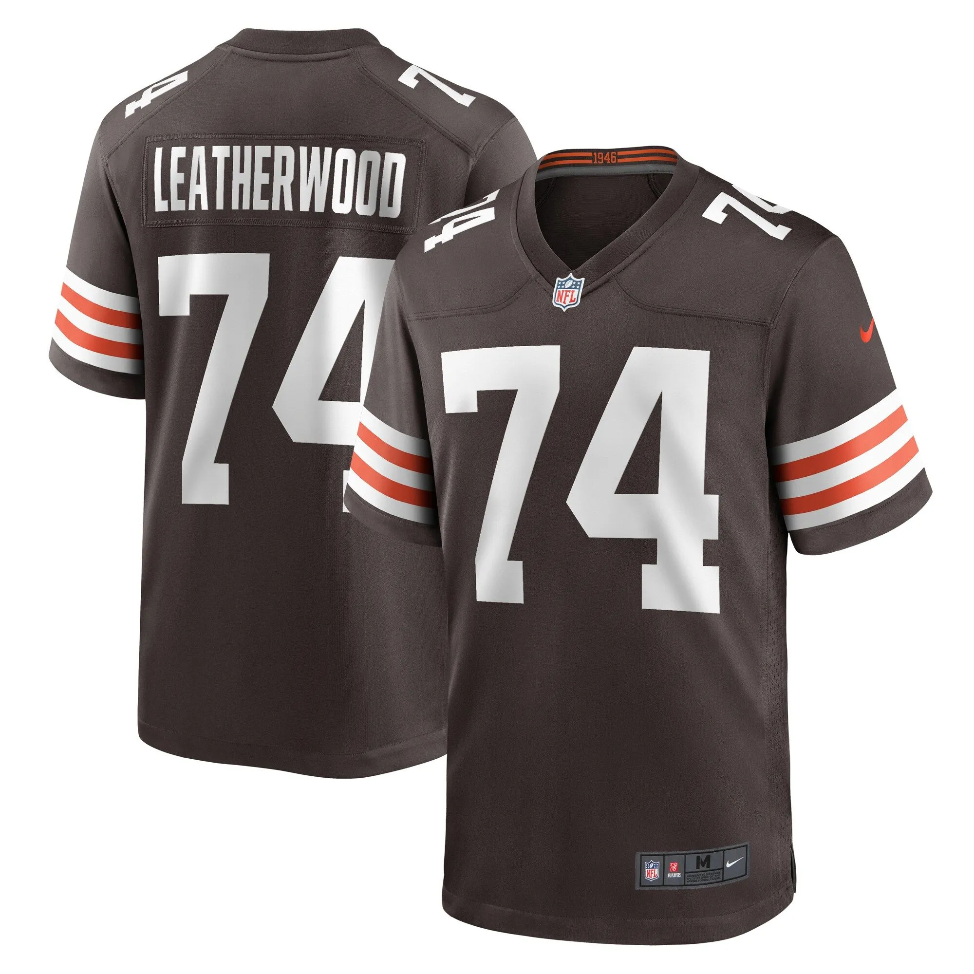 Alex Leatherwood Cleveland Browns  Team Game Jersey -  Brown