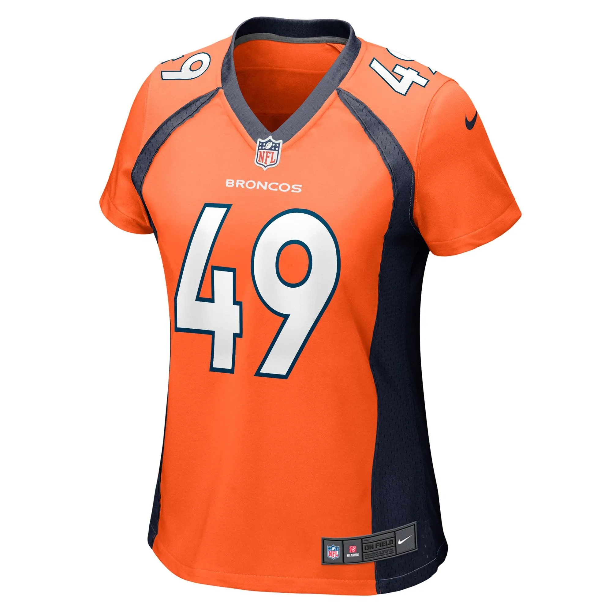 Alex Singleton Denver Broncos  Women's Game Player Jersey - Orange