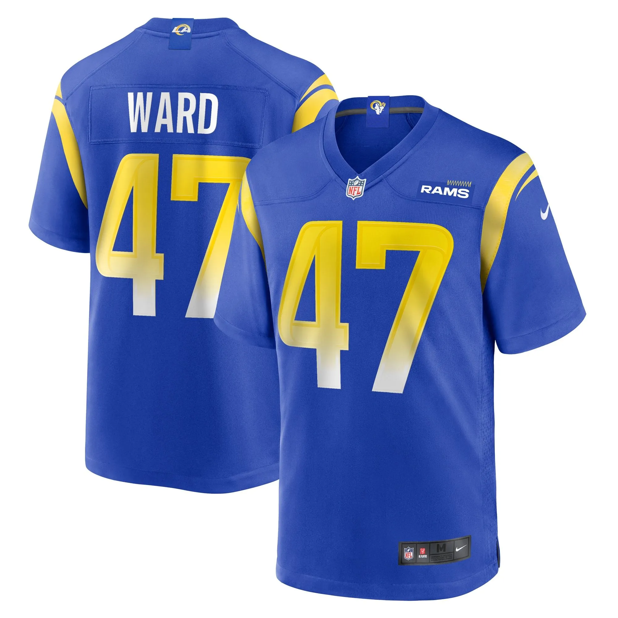 Alex Ward Los Angeles Rams  Home Game Jersey - Royal