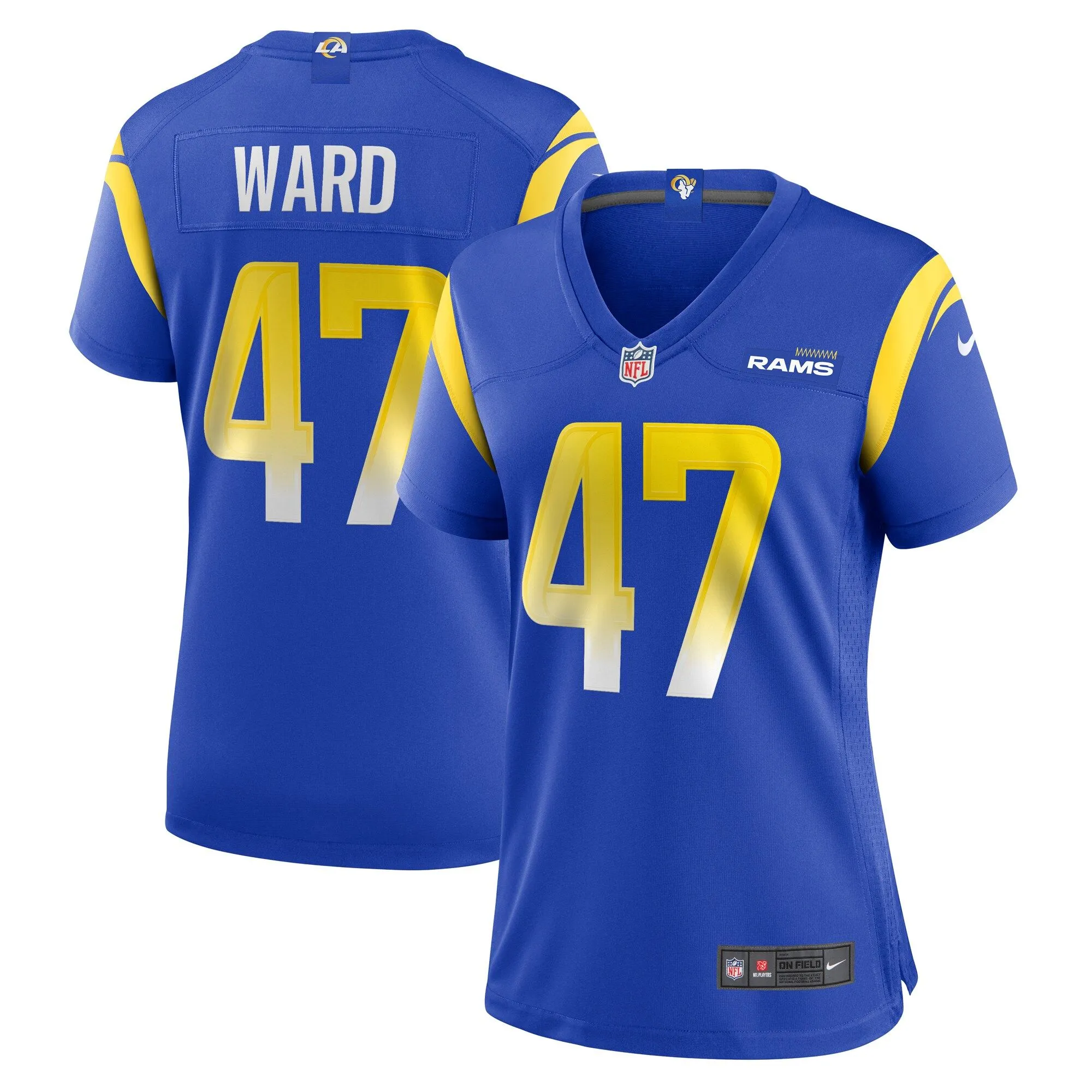 Alex Ward Los Angeles Rams  Women's Home Game Jersey - Royal