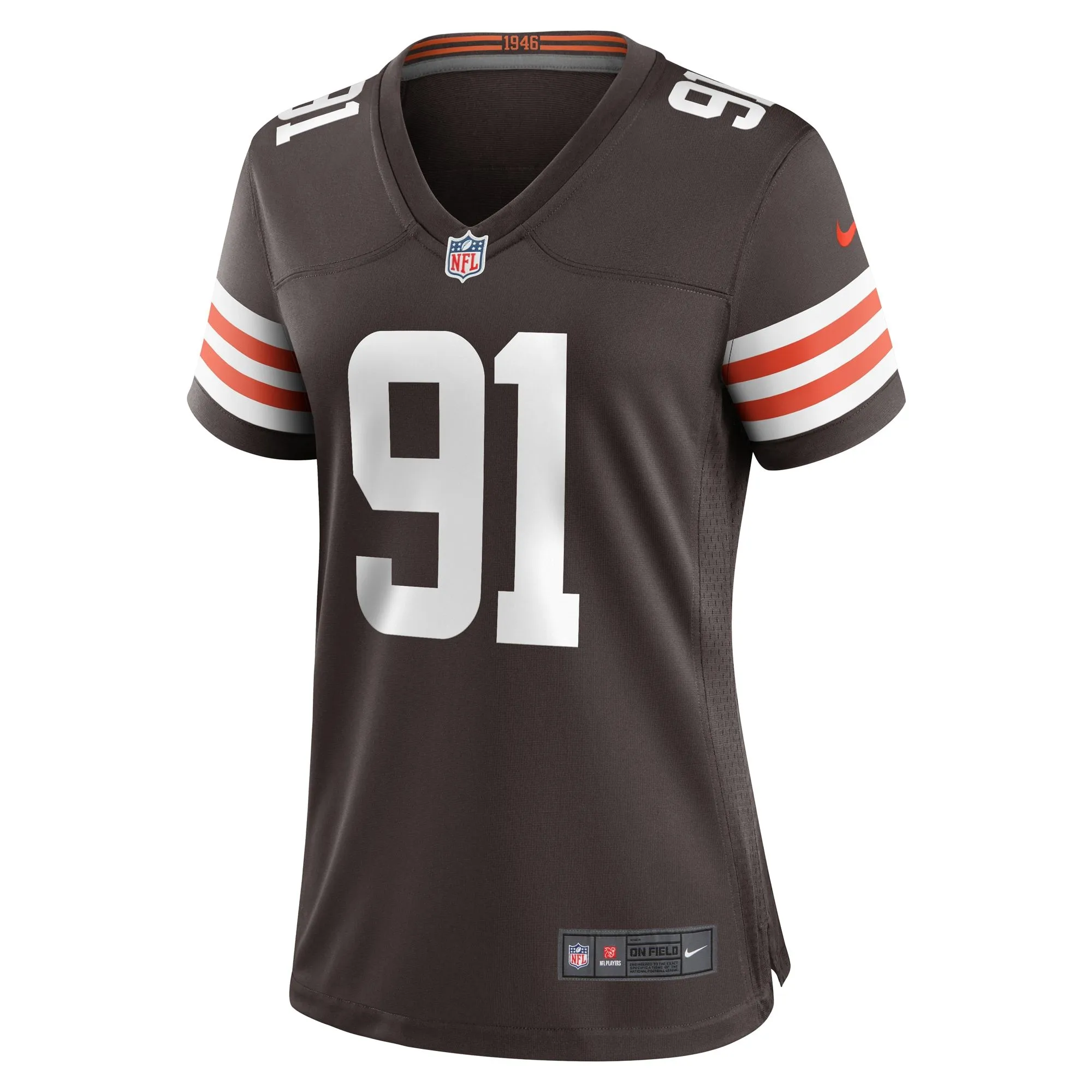 Alex Wright Cleveland Browns  Women's Team Game Jersey -  Brown