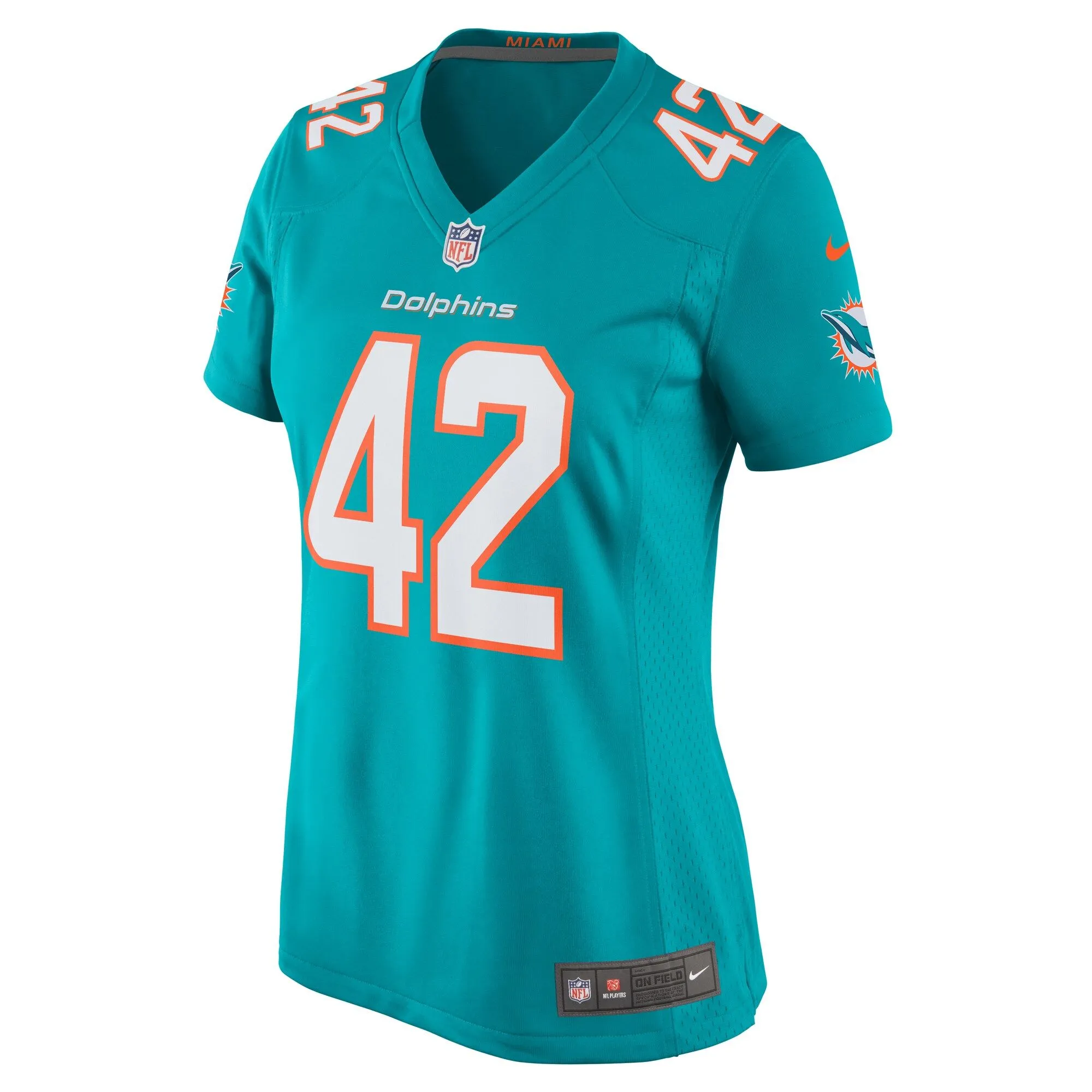 Alexander Johnson Miami Dolphins  Women's  Game Jersey -  Aqua