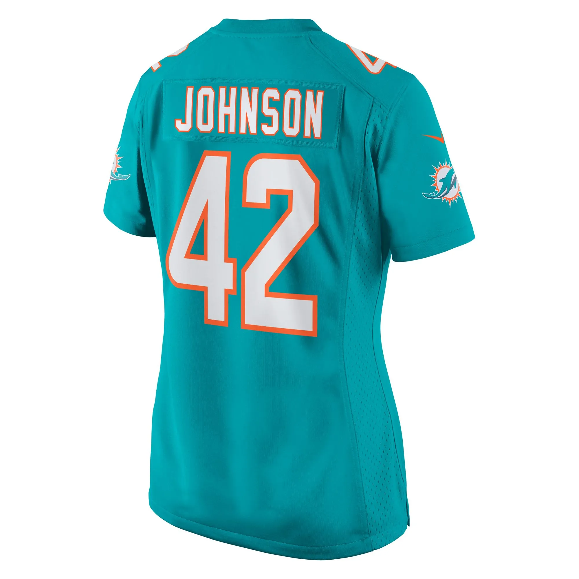 Alexander Johnson Miami Dolphins  Women's  Game Jersey -  Aqua