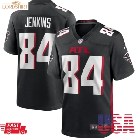 Alfred Jenkins Atlanta Falcons  Game Retired Player Jersey   Black