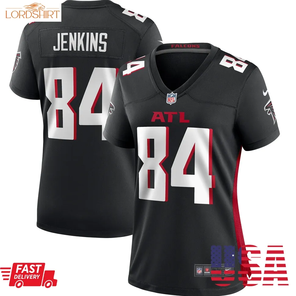 Alfred Jenkins Atlanta Falcons  Women's Game Retired Player Jersey   Black