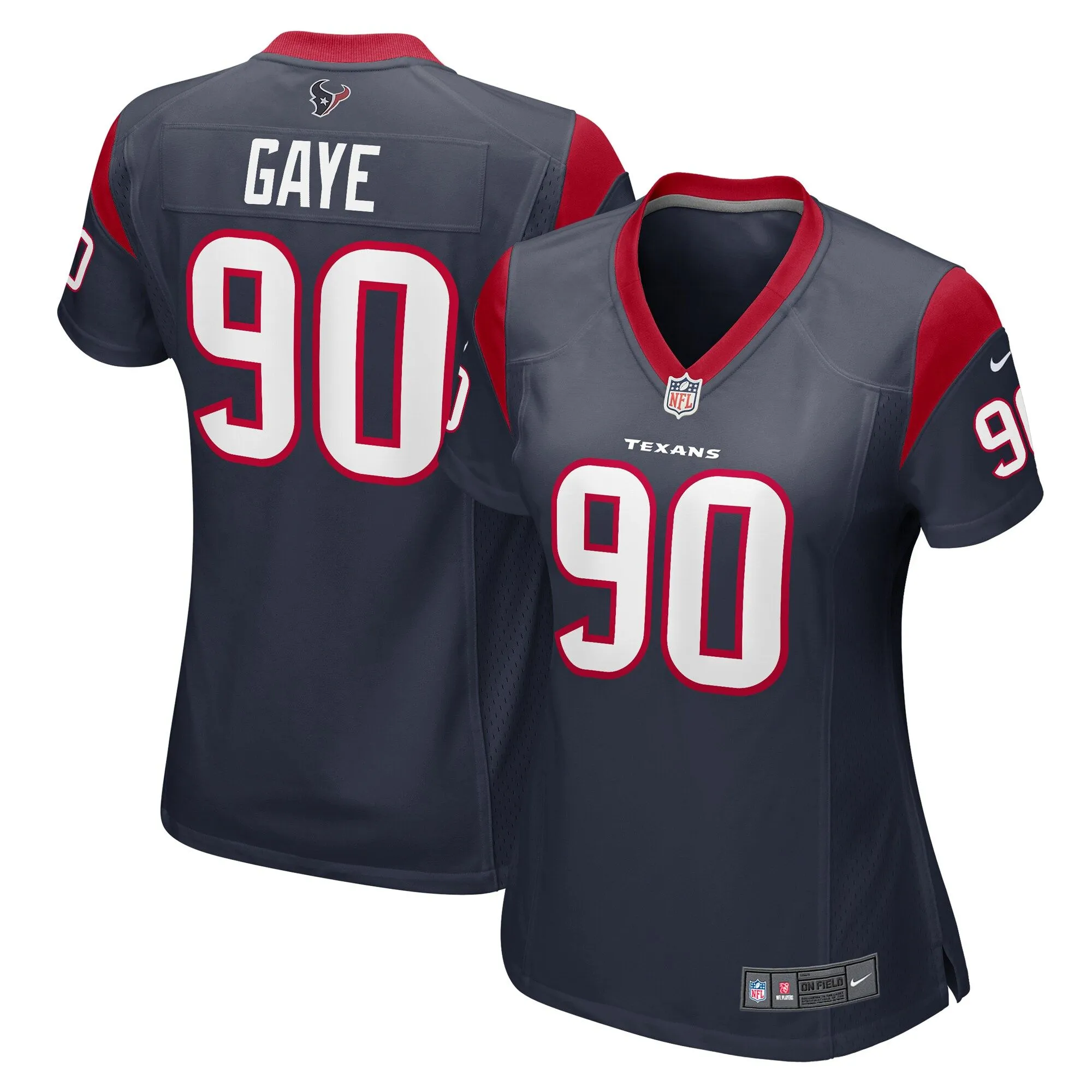 Ali Gaye Houston Texans  Women's Team Game Jersey -  Navy