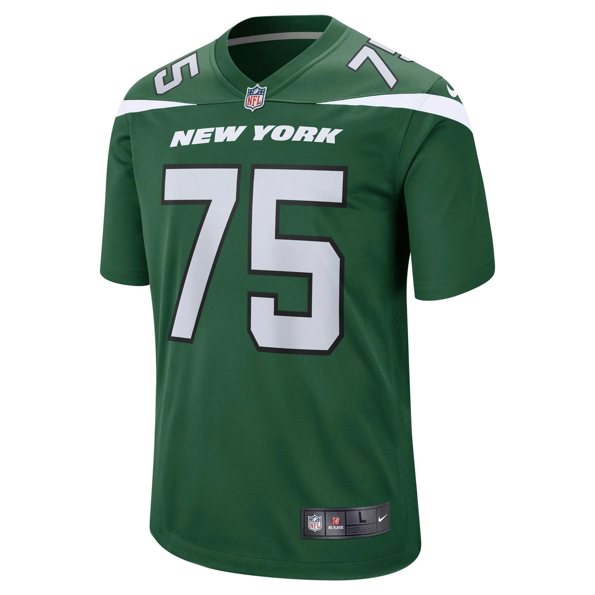 Alijah Vera-Tucker New York Jets  Game Player Jersey - Gotham Green