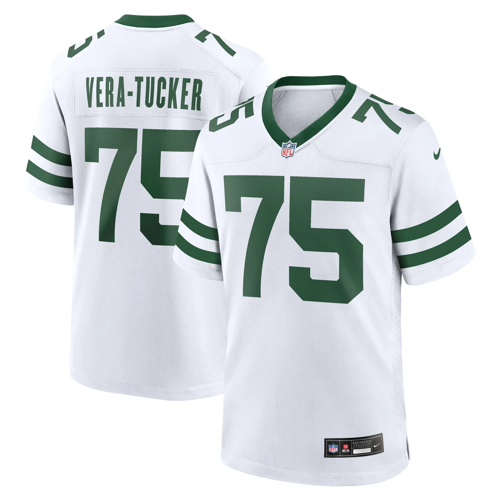 Alijah Vera-Tucker New York Jets  Legacy Player Game Jersey - White