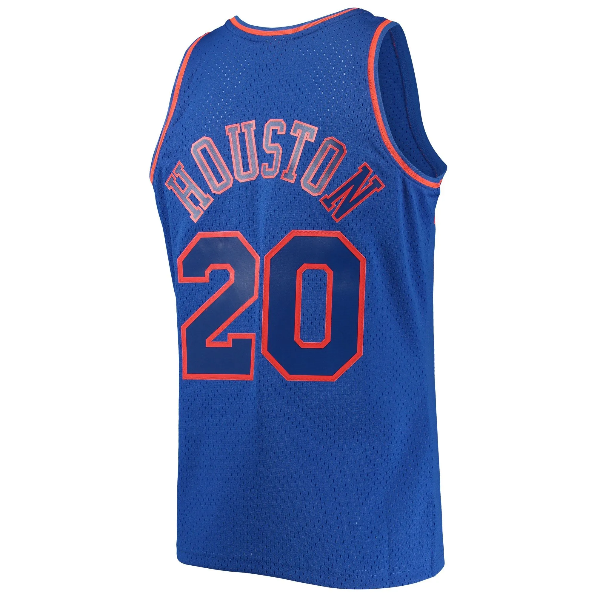 Allan Houston New York Knicks Mitchell & Ness 1996/97 Throwback Dark Swingman Jersey - Blue