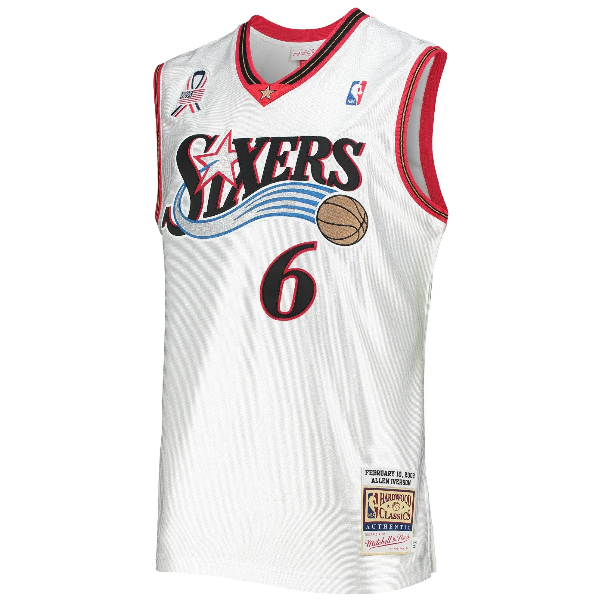 Allen Iverson Eastern Conference Mitchell & Ness Hardwood Classics 2002 NBA All-Star Game  Jersey - White