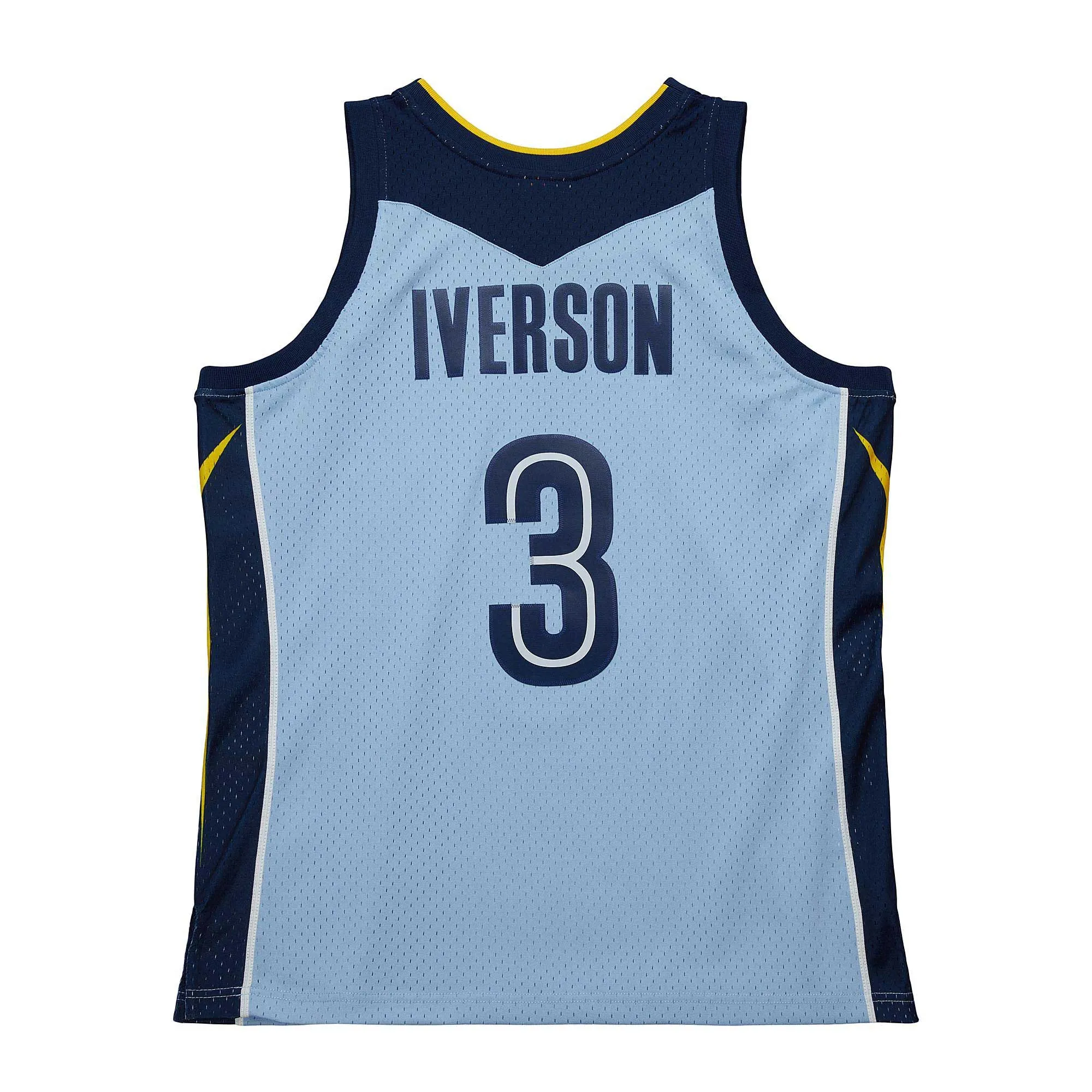 Allen Iverson Memphis Grizzlies Mitchell & Ness 2009/10 Hardwood Classics Swingman Jersey - Light Blue