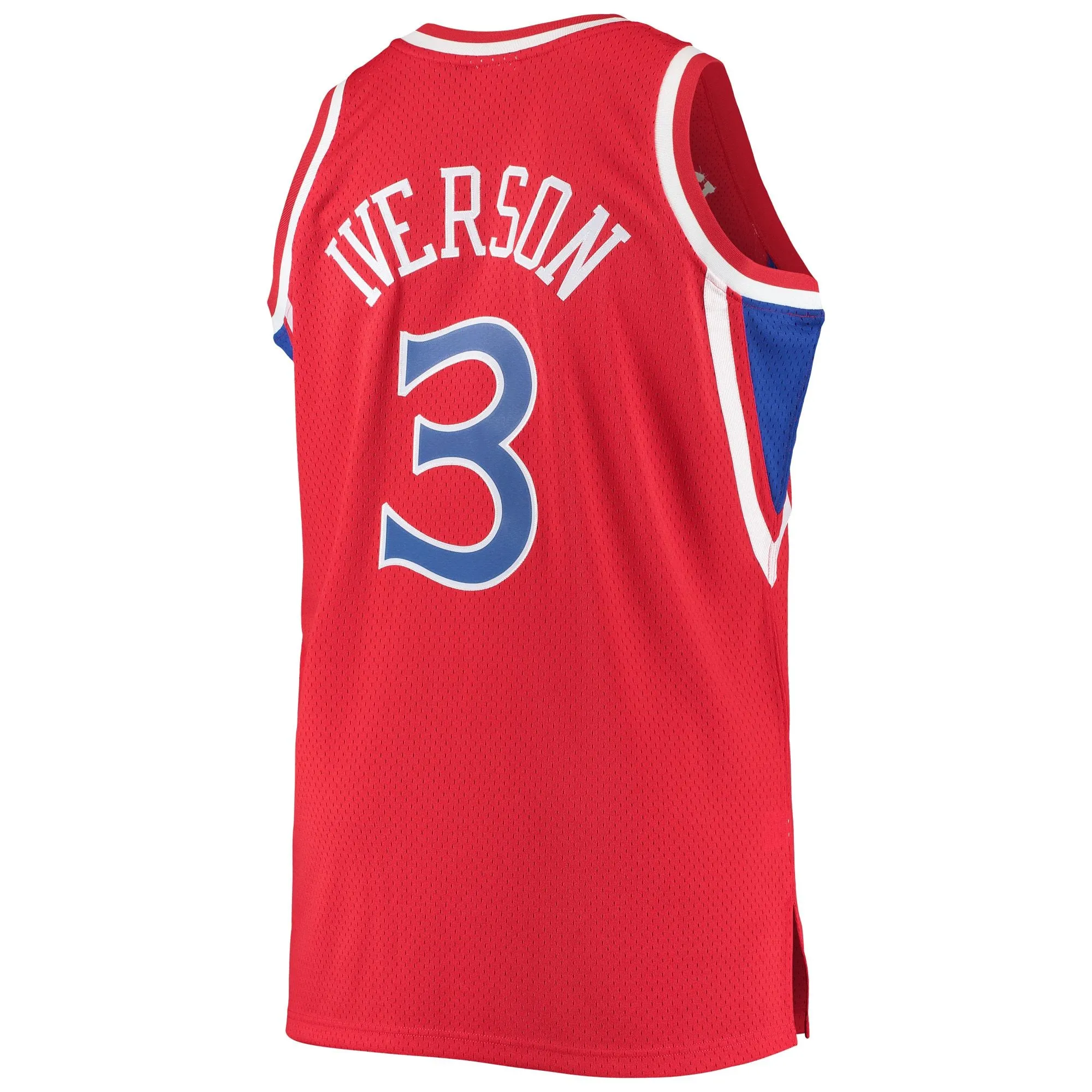 Allen Iverson Philadelphia 76ers Mitchell & Ness 1996/97 Big & Tall Hardwood Classics Swingman Jersey - Red