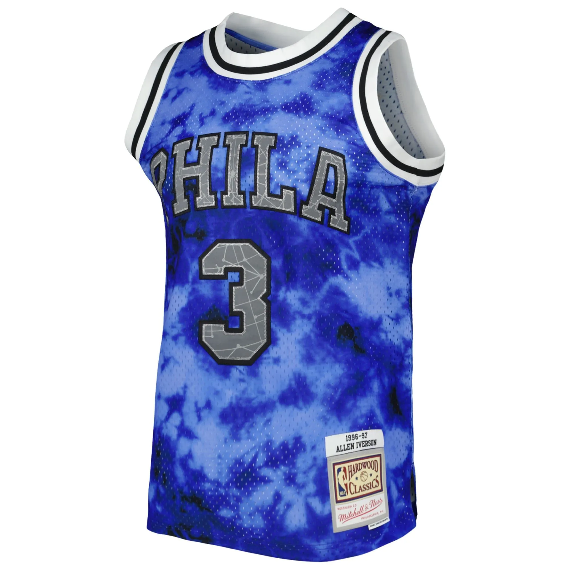 Allen Iverson Philadelphia 76ers Mitchell & Ness 1996/97 Galaxy Swingman Jersey - Royal