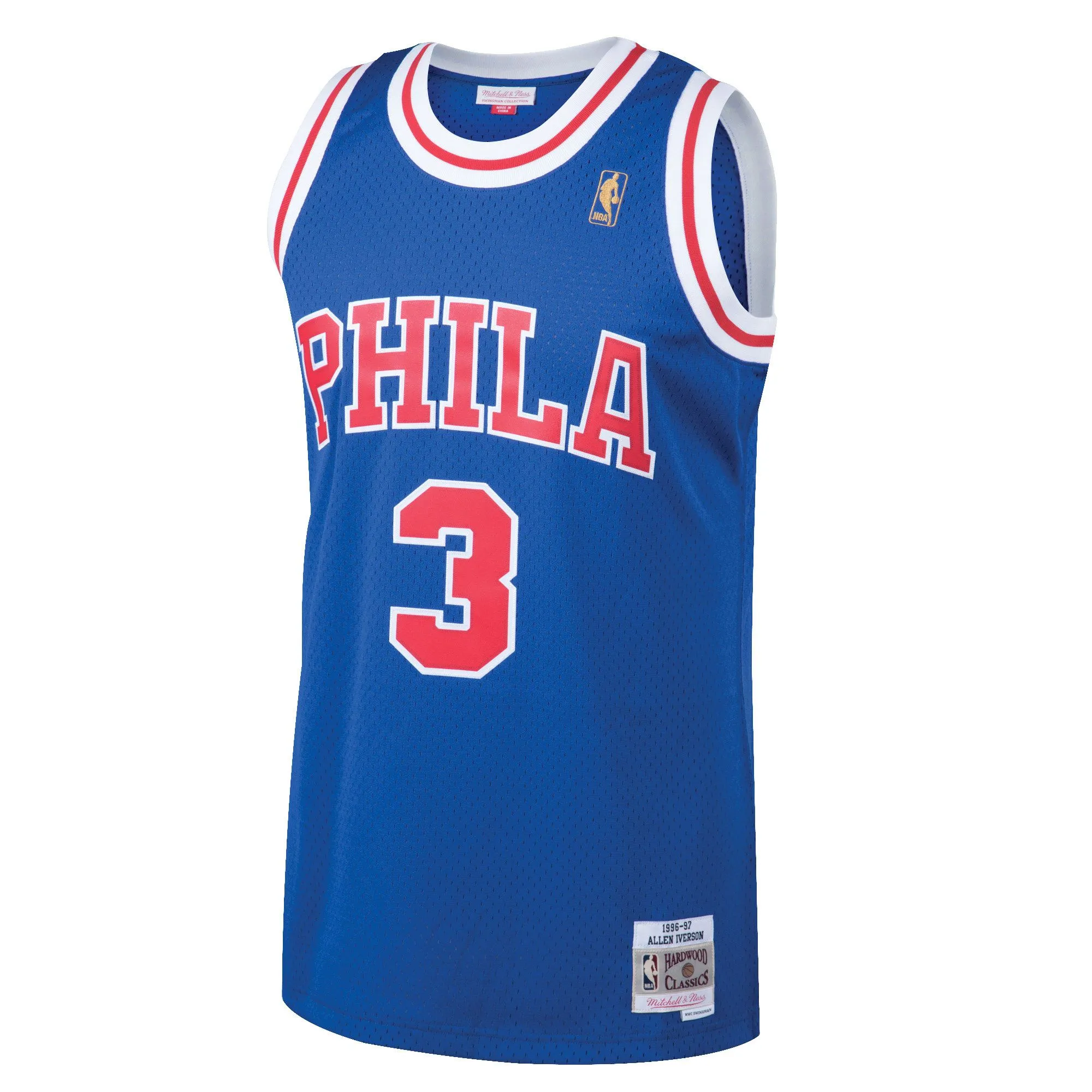 Allen Iverson Philadelphia 76ers Mitchell & Ness 1996/97 Hardwood Classics Swingman Jersey - Royal