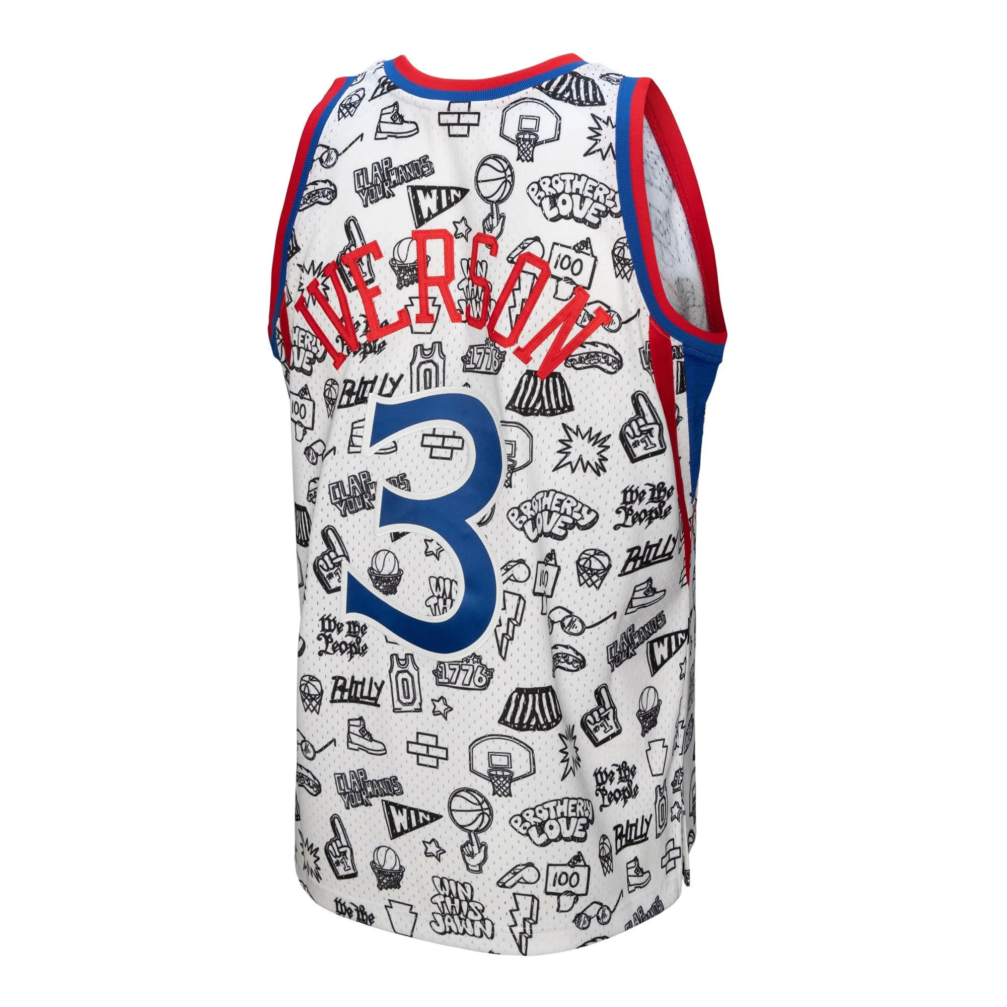 Allen Iverson Philadelphia 76ers Mitchell & Ness 1996/97 Swingman Jersey - White