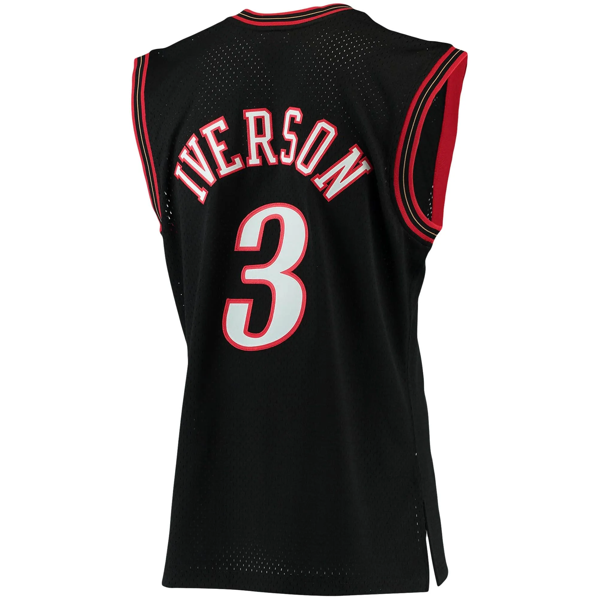 Allen Iverson Philadelphia 76ers Mitchell & Ness 2000/01 Big & Tall Hardwood Classics Swingman Jersey - Black