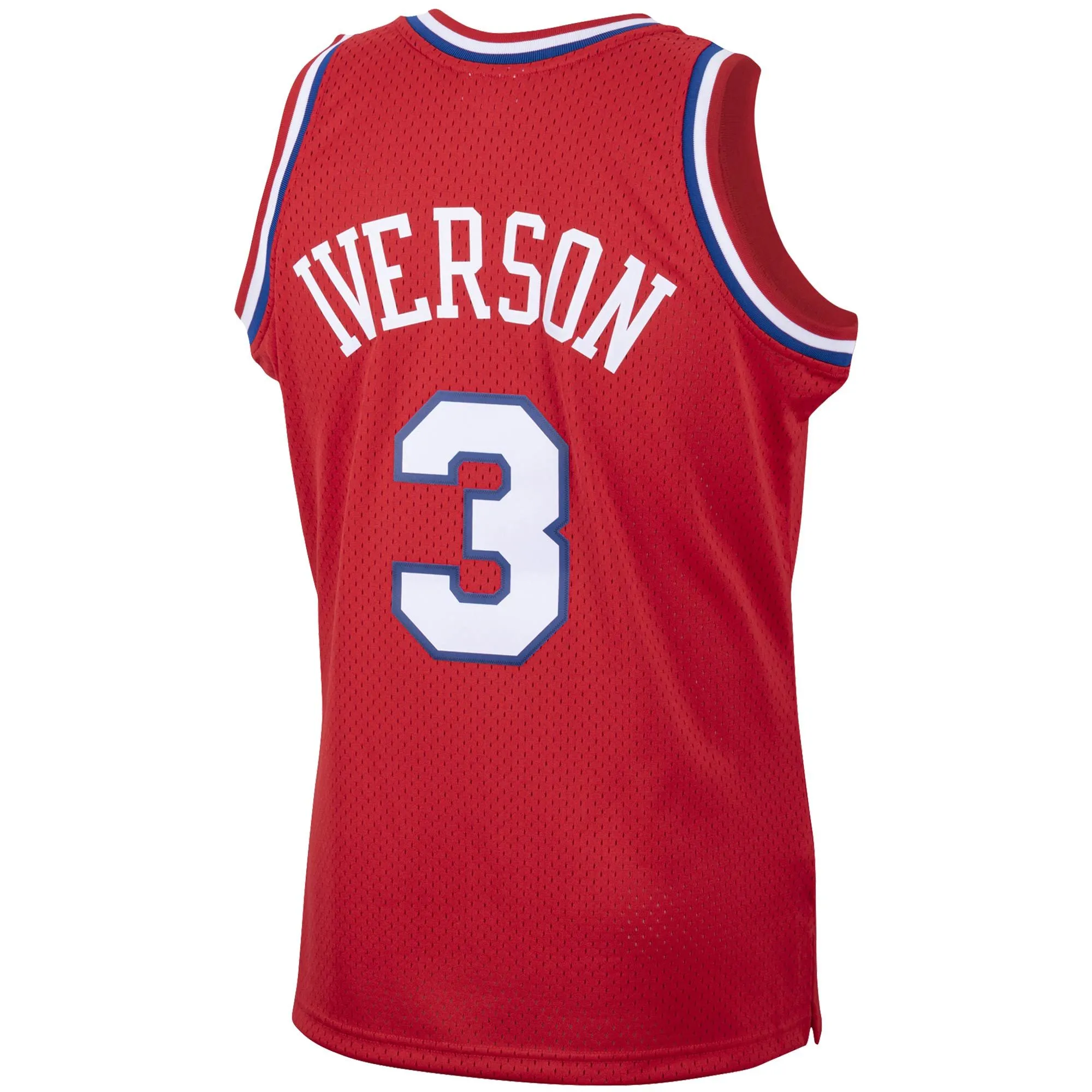 Allen Iverson Philadelphia 76ers Mitchell & Ness 2001/02 Hardwood Classics Swingman Jersey - Red