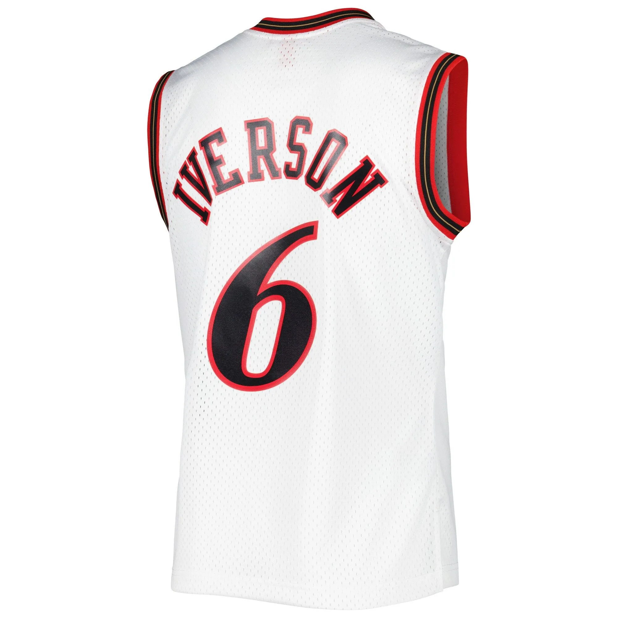 Allen Iverson Philadelphia 76ers Mitchell & Ness 2001/02 Hardwood Classics Swingman Jersey - White