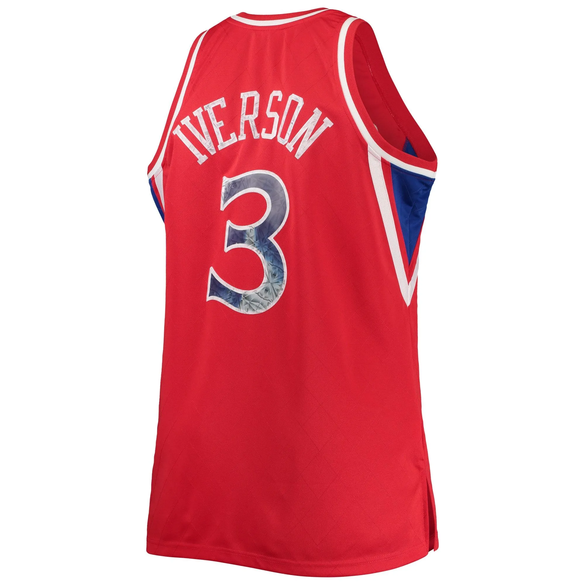 Allen Iverson Philadelphia 76ers Mitchell & Ness Big & Tall 1996/97 NBA 75th Anniversary Diamond Swingman Jersey - Red