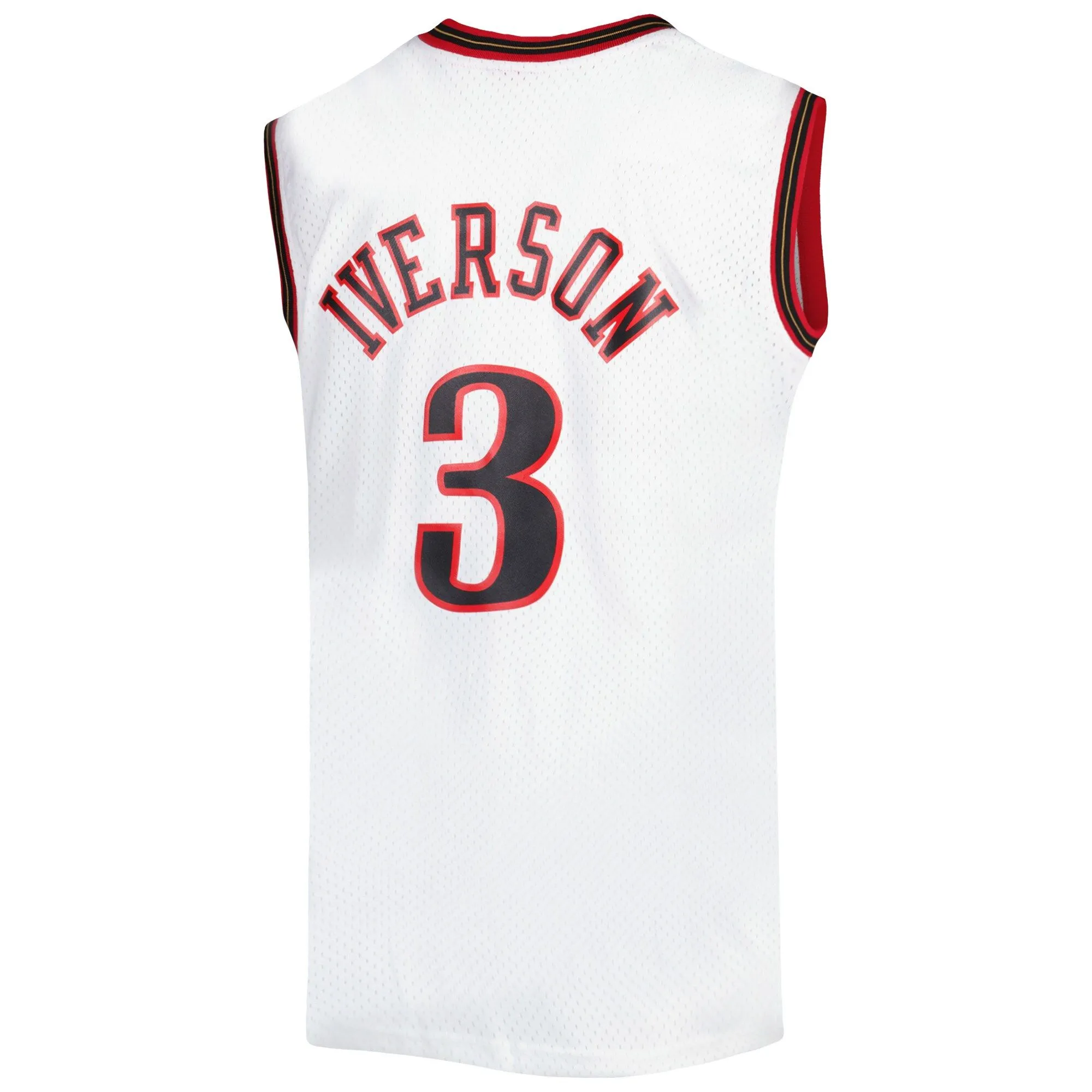 Allen Iverson Philadelphia 76ers Mitchell & Ness Big & Tall Hardwood Classics 1996/97 Swingman Jersey - White