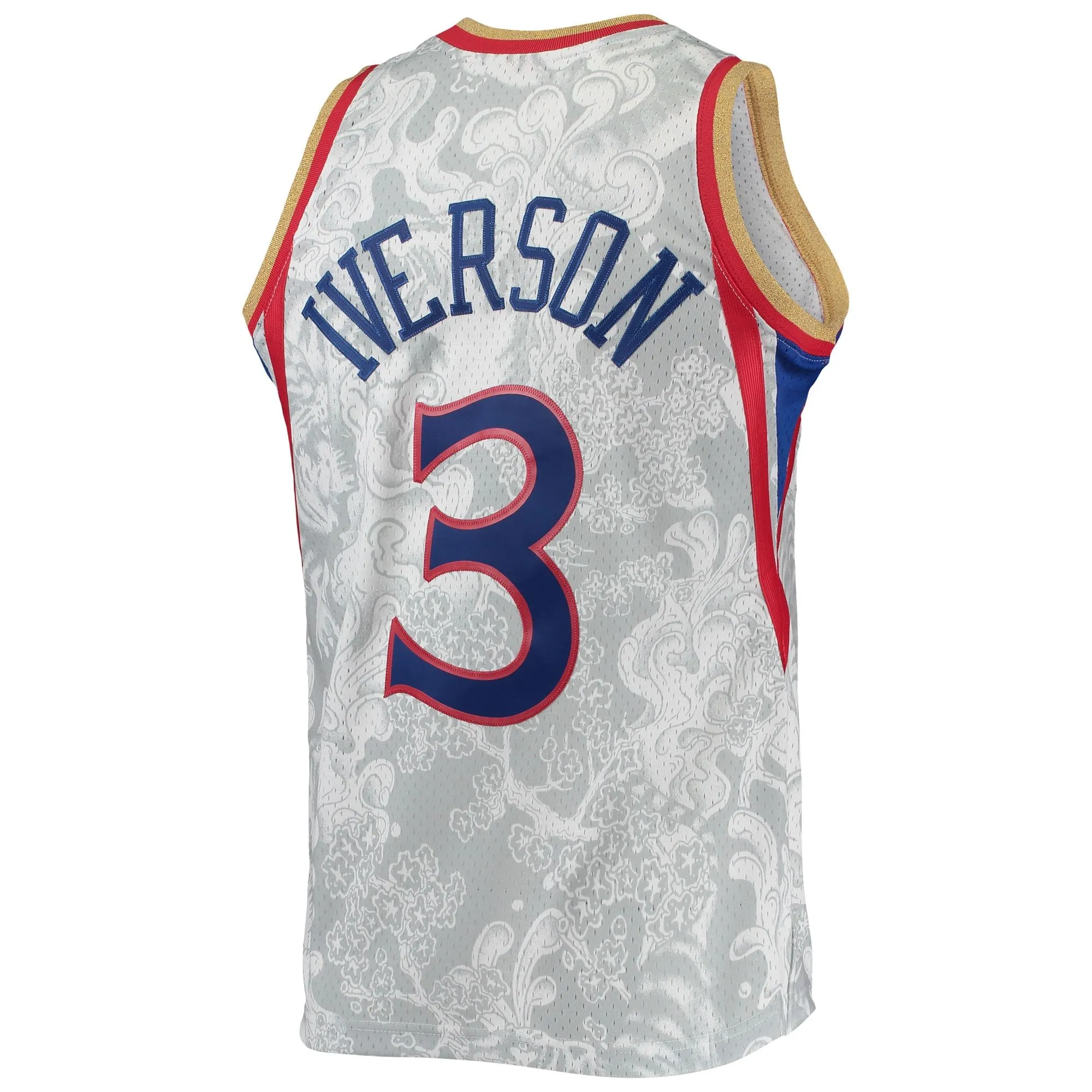 Allen Iverson Philadelphia 76ers Mitchell & Ness Hardwood Classics 1996/97 Lunar New Year Swingman Jersey - White