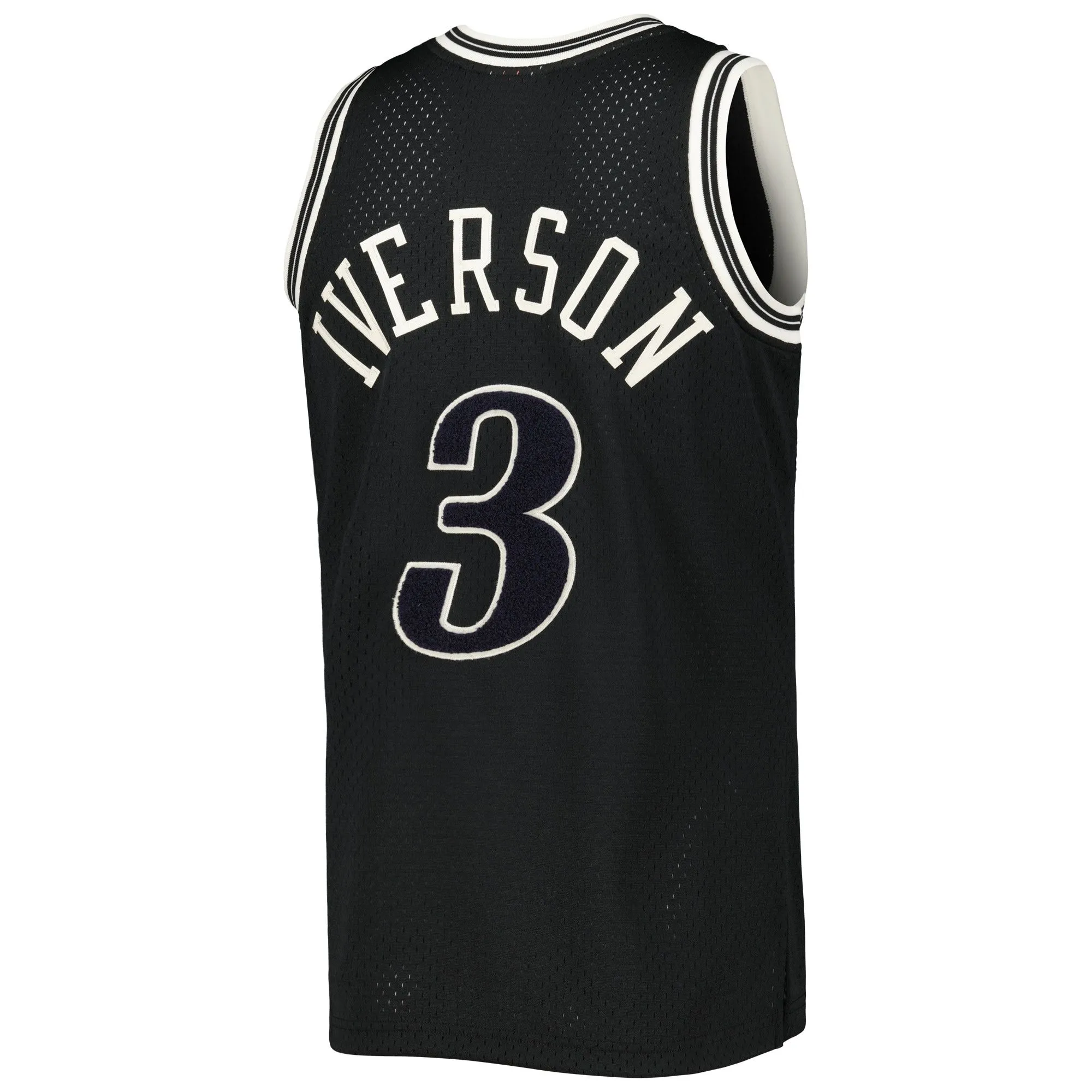 Allen Iverson Philadelphia 76ers Mitchell & Ness Hardwood Classics Off-Court Swingman Jersey - Black