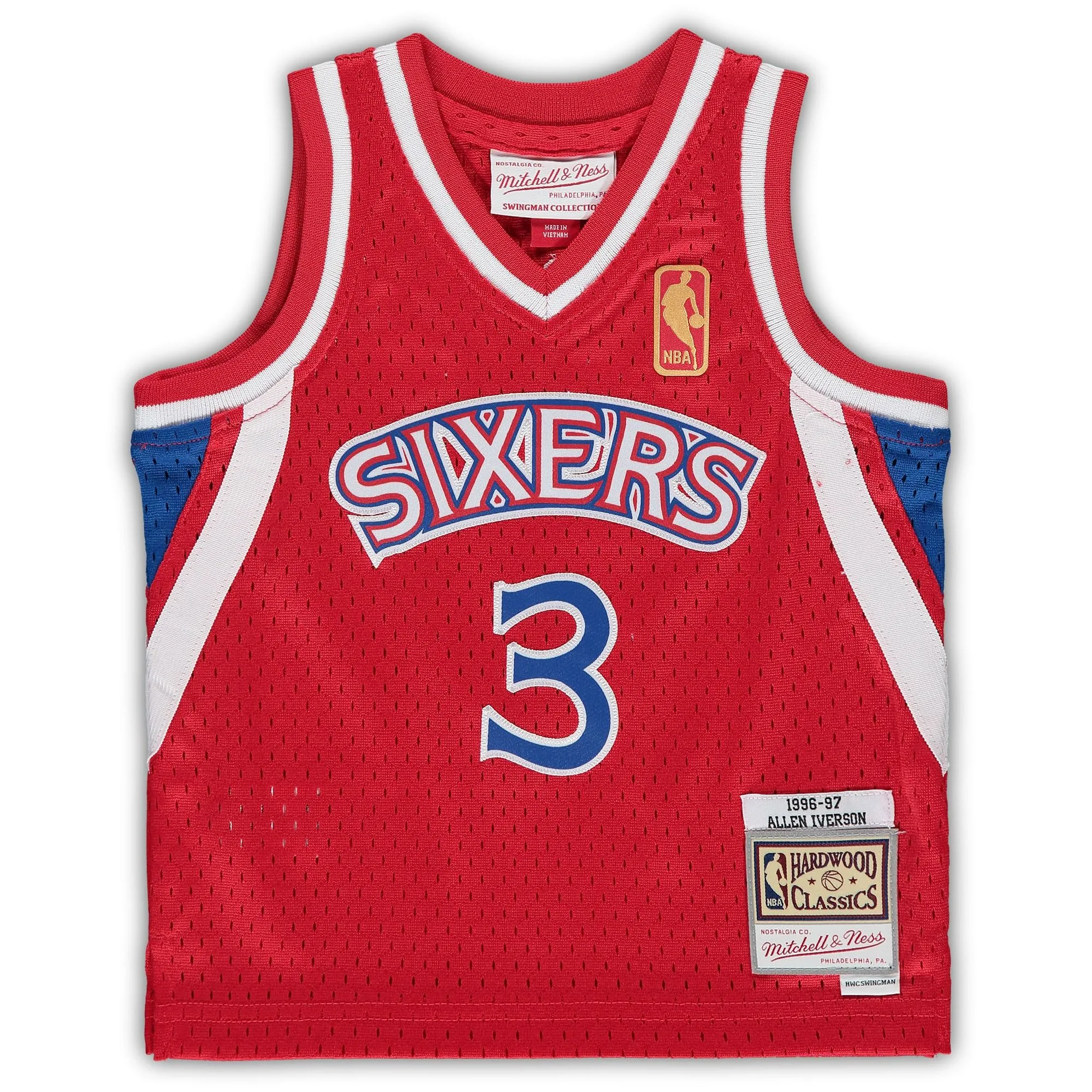 Allen Iverson Philadelphia 76ers Mitchell & Ness Infant 1996/97 Hardwood Classics Retired Player Jersey - Red