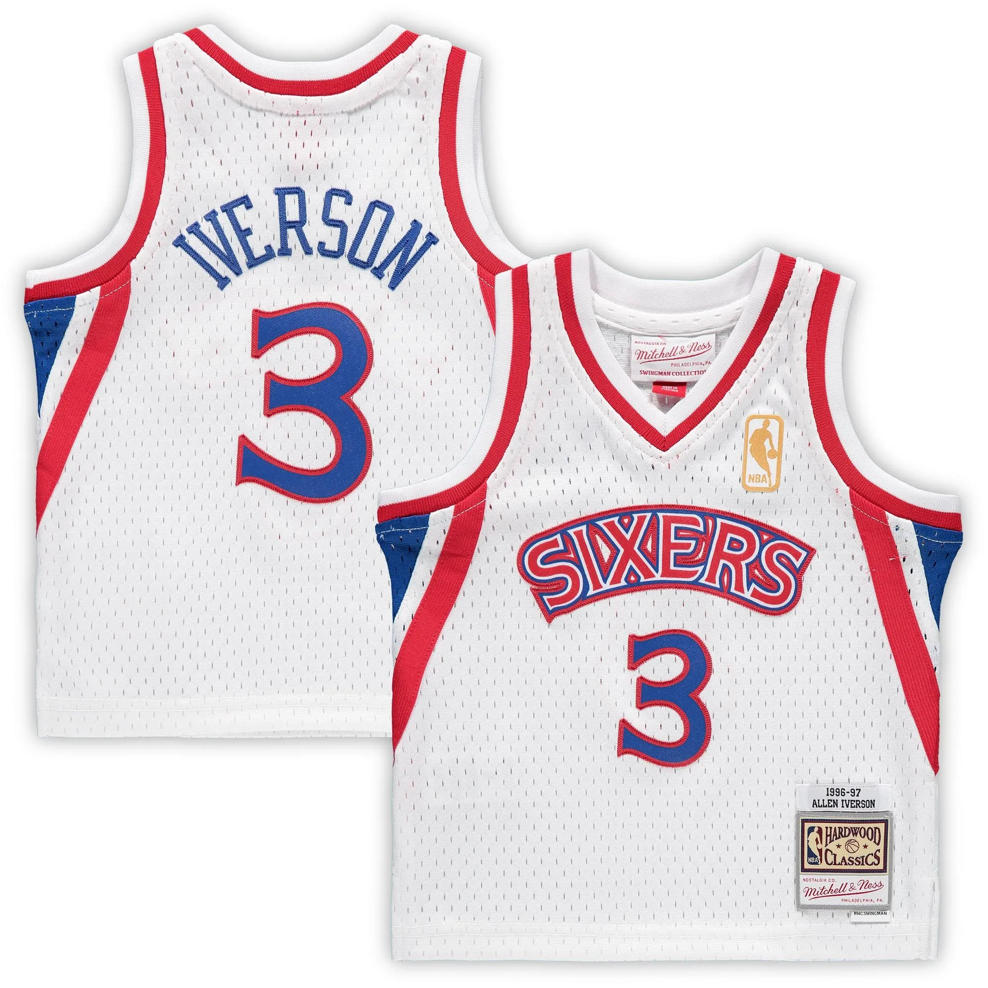 Allen Iverson Philadelphia 76ers Mitchell & Ness Infant 1996/97 Hardwood Classics Retired Player Jersey - White