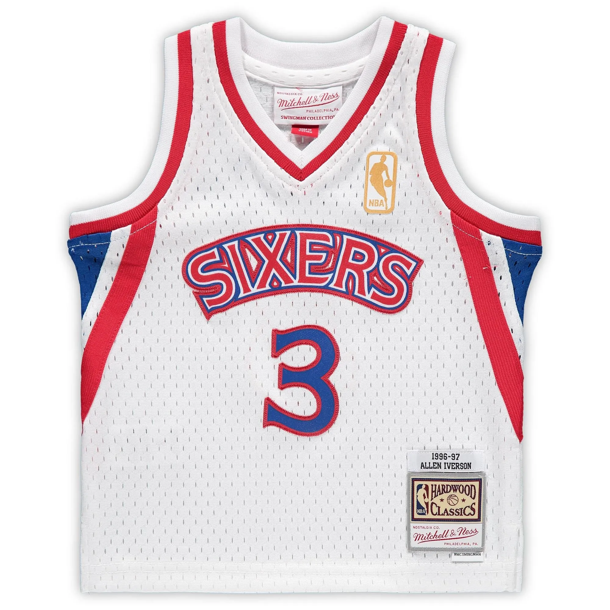 Allen Iverson Philadelphia 76ers Mitchell & Ness Infant 1996/97 Hardwood Classics Retired Player Jersey - White