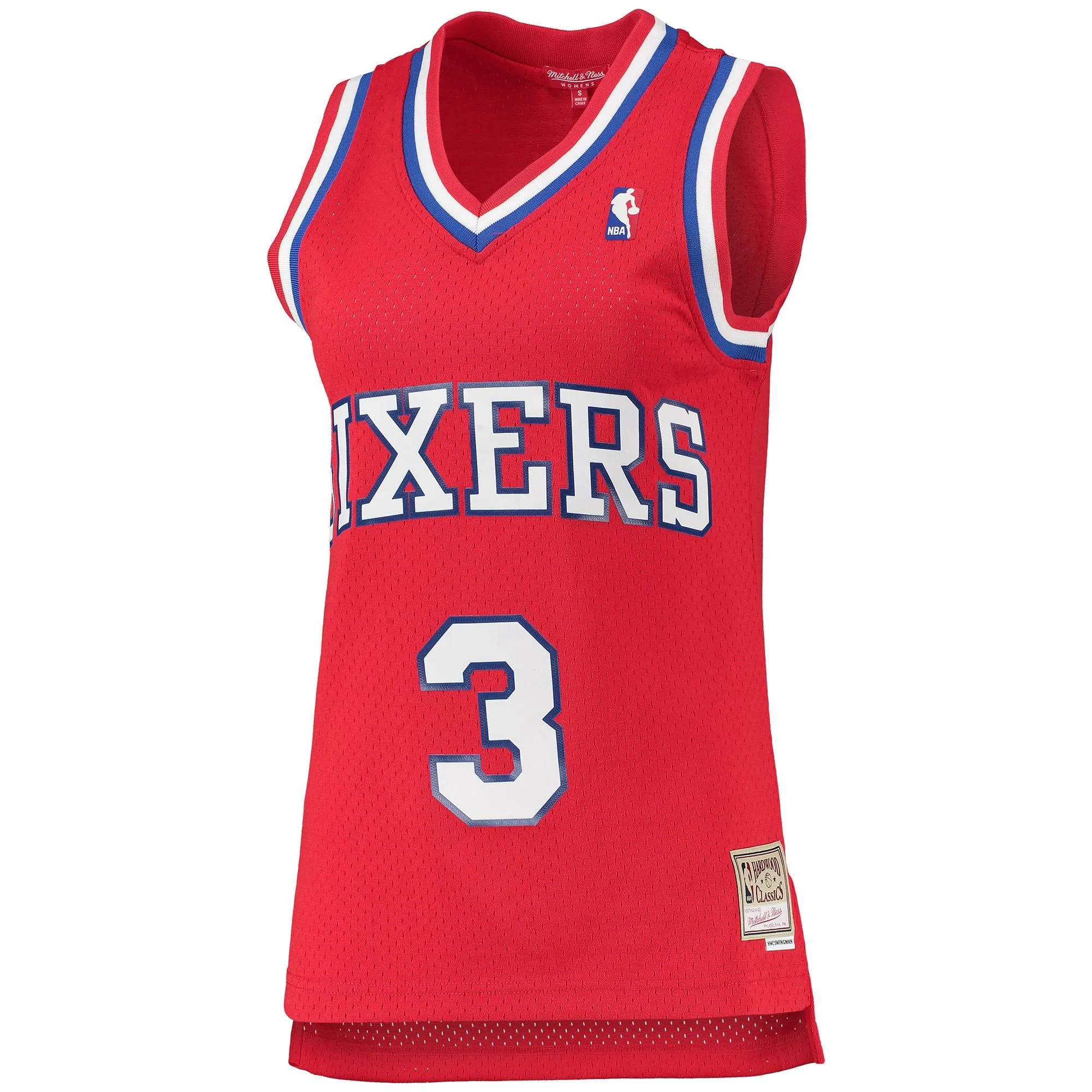 Allen Iverson Philadelphia 76ers Mitchell & Ness Women's 2002/03 Hardwood Classics Swingman Jersey - Red