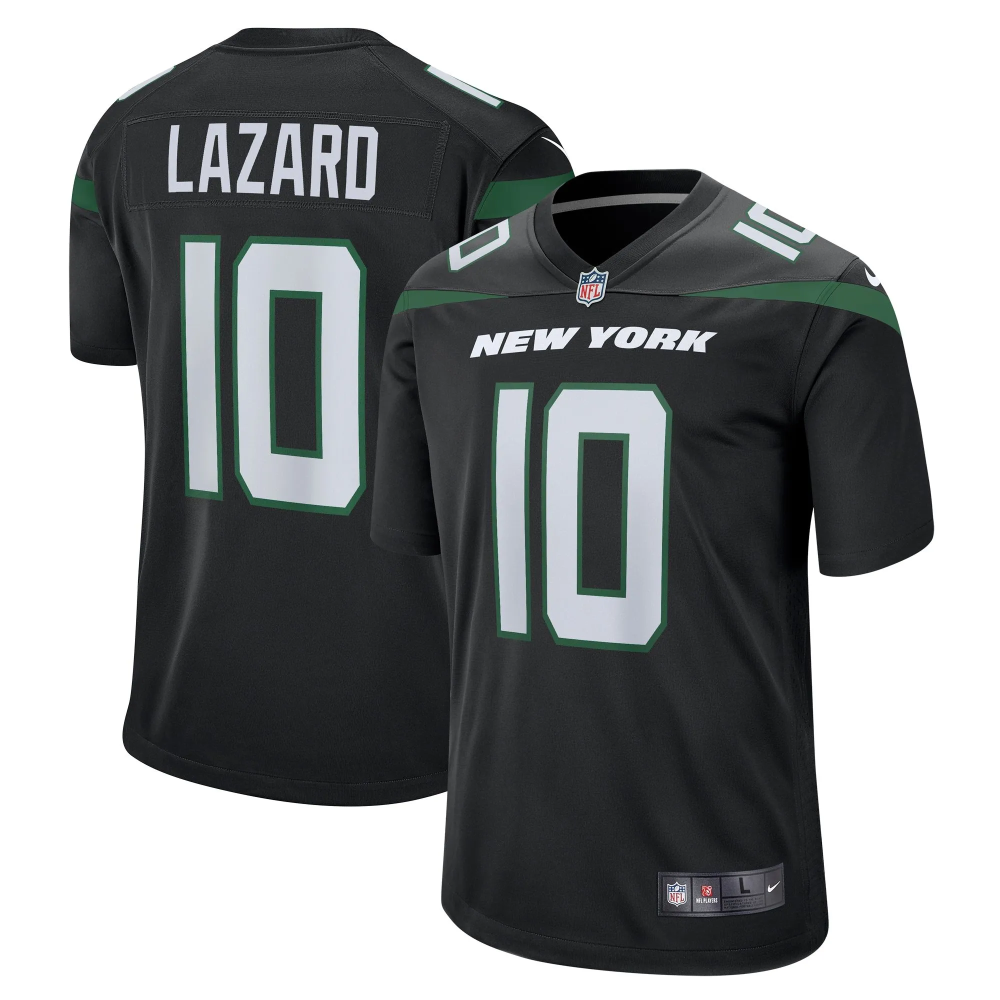 Allen Lazard New York Jets  Alternate Game Jersey - Stealth Black