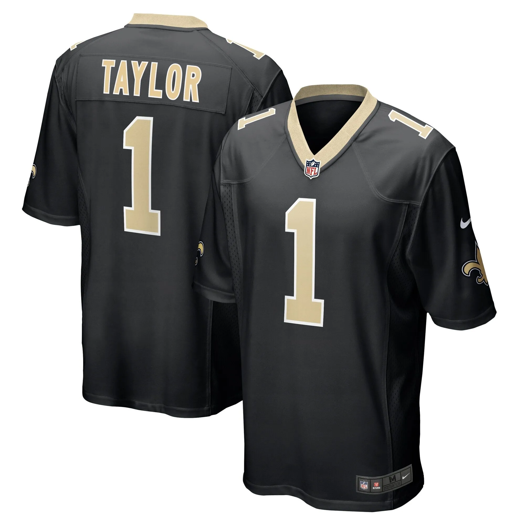 Alontae Taylor New Orleans Saints  Team Game Jersey -  Black