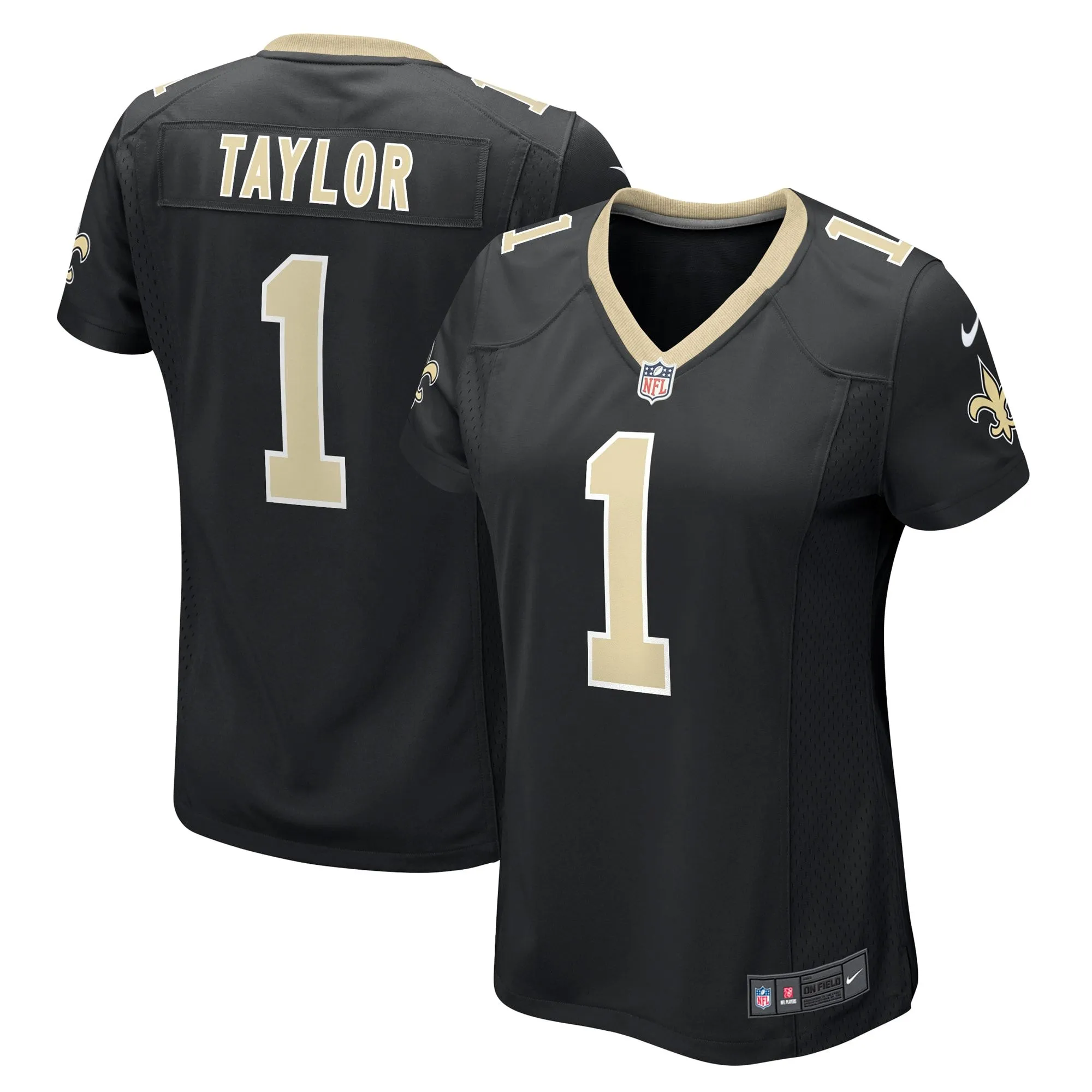 Alontae Taylor New Orleans Saints  Women's Team Game Jersey -  Black