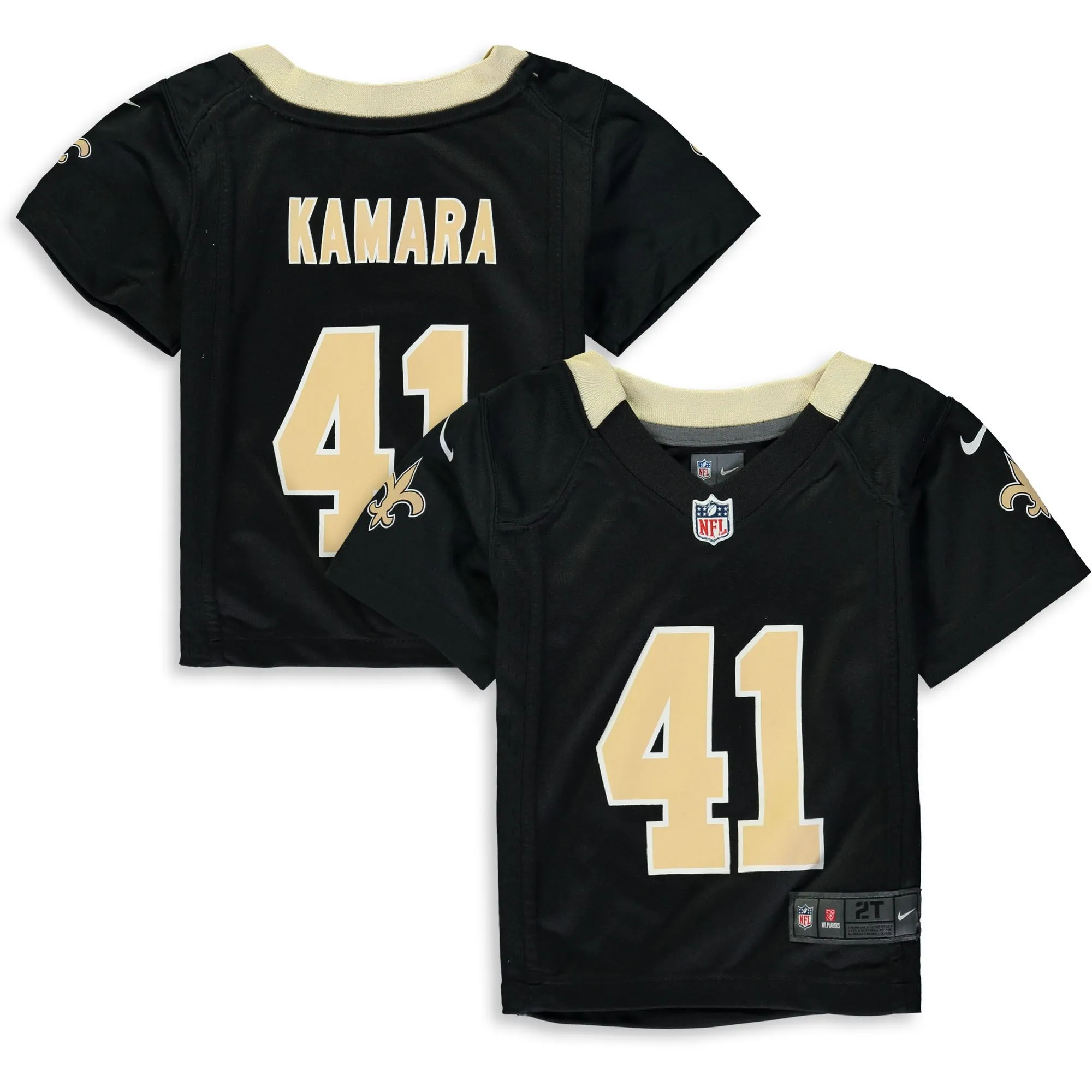 Alvin Kamara New Orleans Saints  Toddler Game Jersey - Black