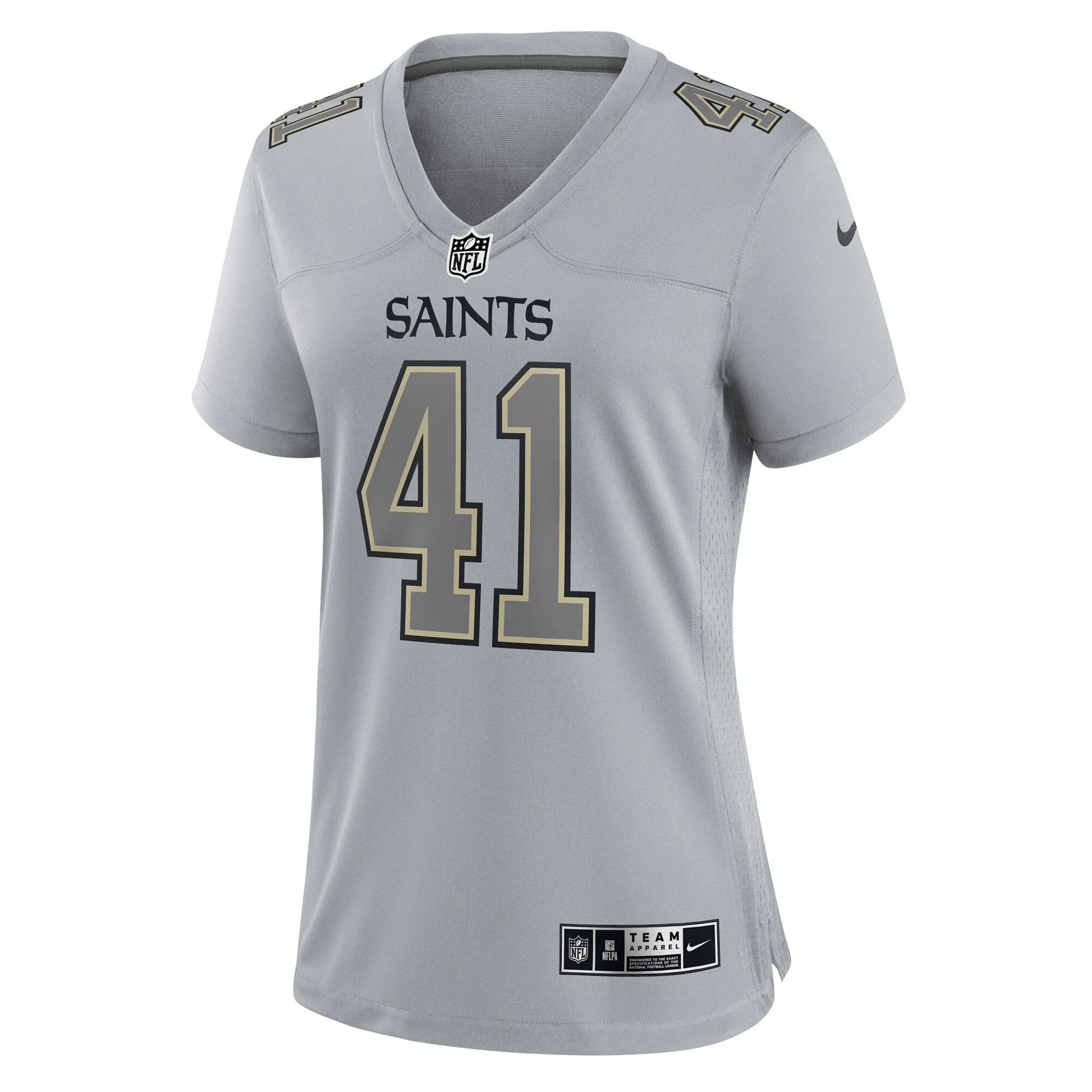 Alvin Kamara New Orleans Saints  Women's Atmosphere Fashion Game Jersey - Gray