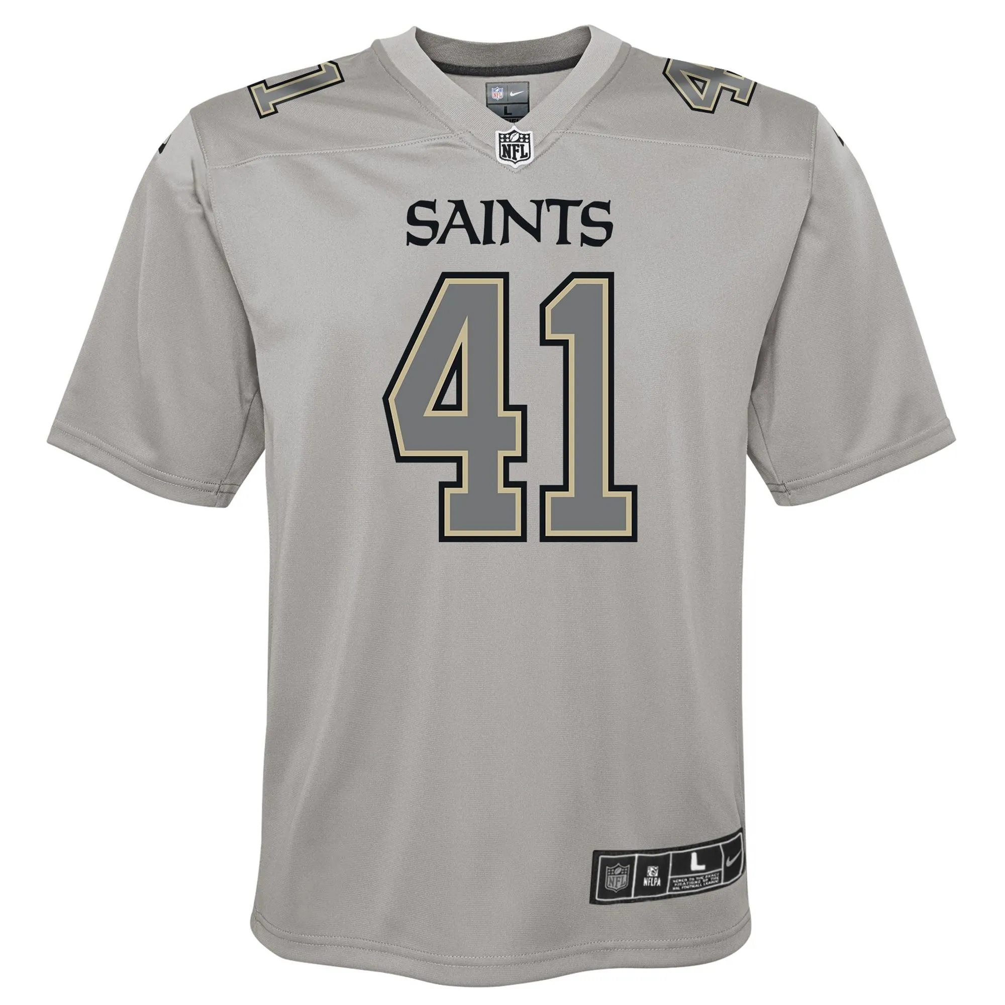 Alvin Kamara New Orleans Saints  Youth Atmosphere Game Jersey - Gray