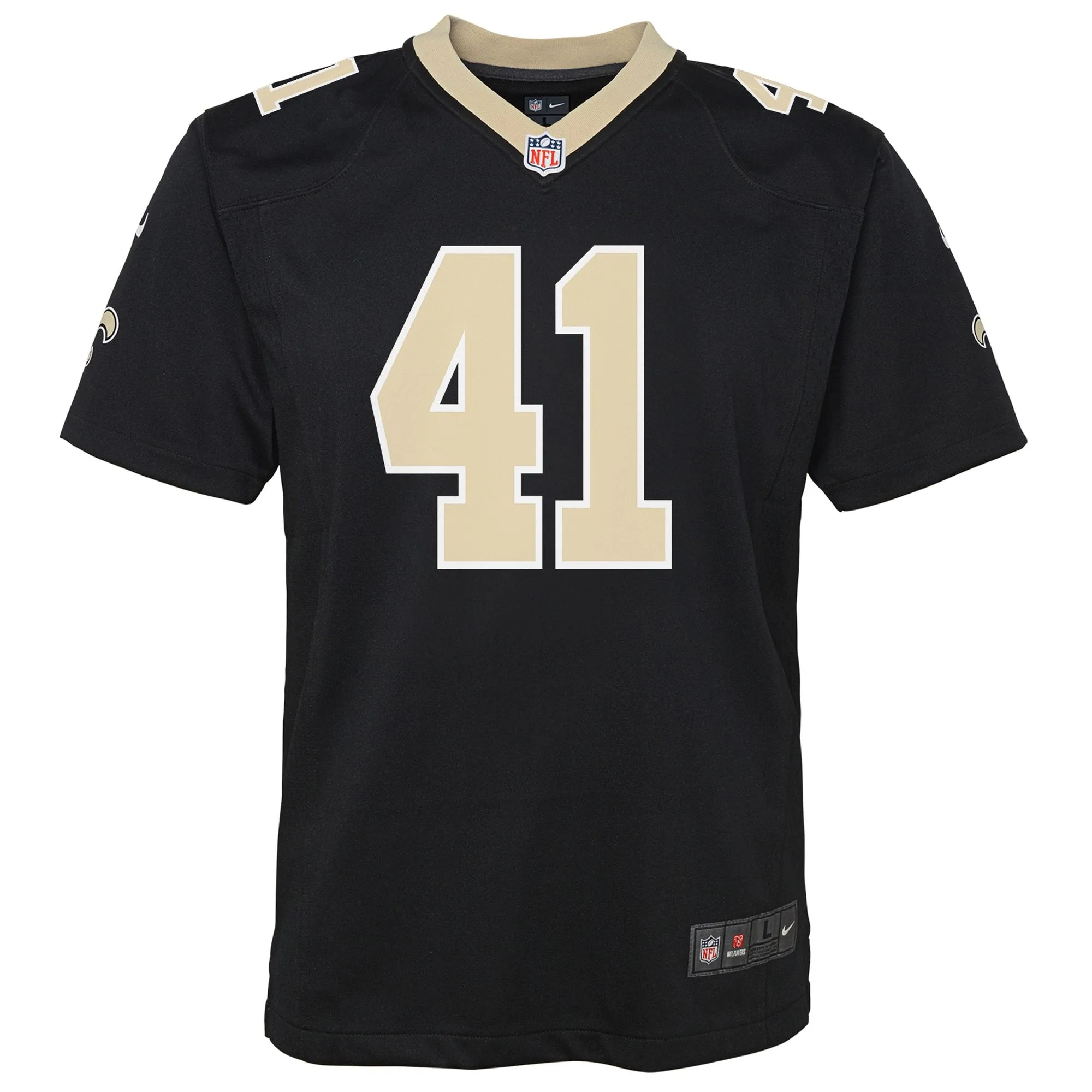 Alvin Kamara New Orleans Saints  Youth Game Jersey - Black