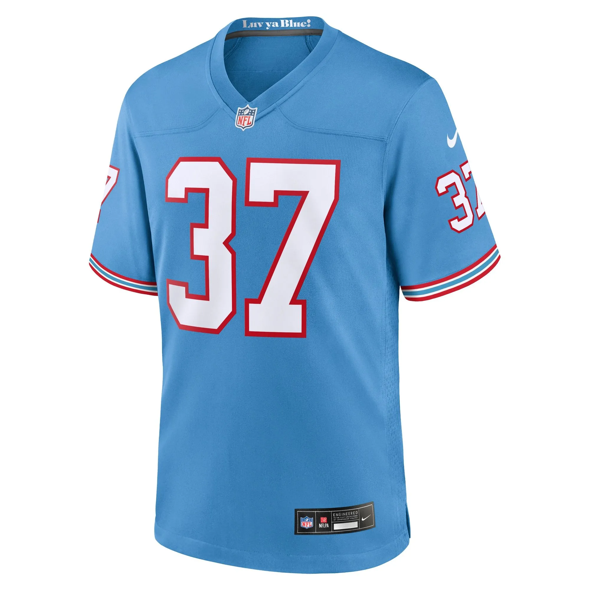 Amani Hooker Tennessee Titans  Oilers Throwback Player Game Jersey - Light Blue